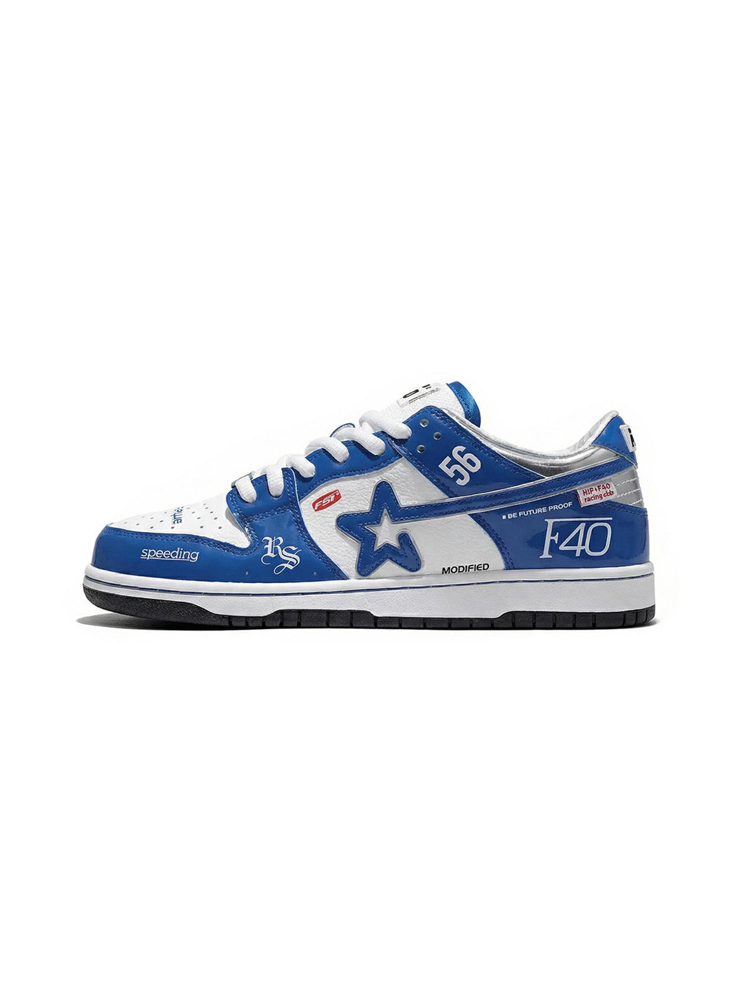 Electric Blue Retro Sneakers