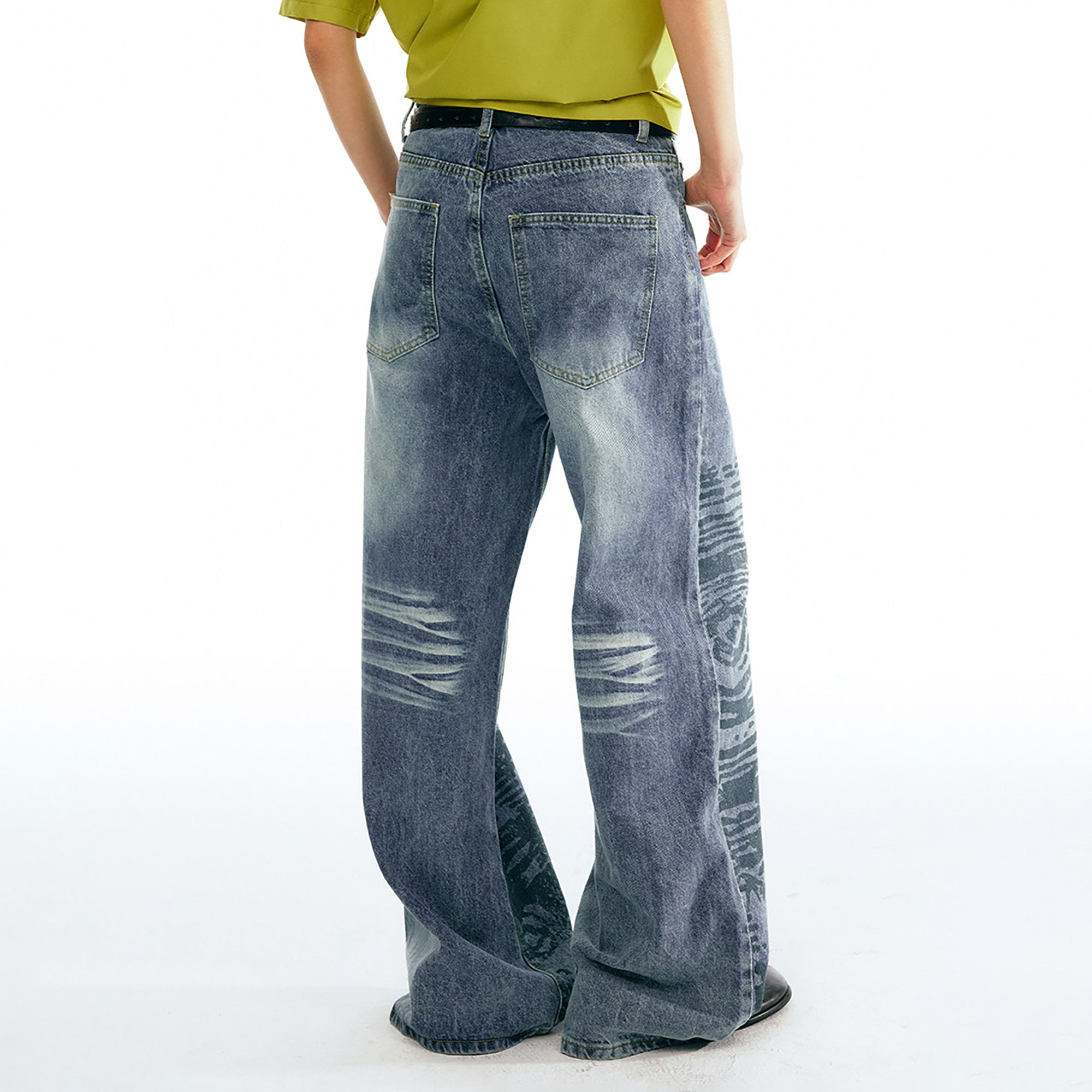 Poetry Graphic Straight-Leg Jeans