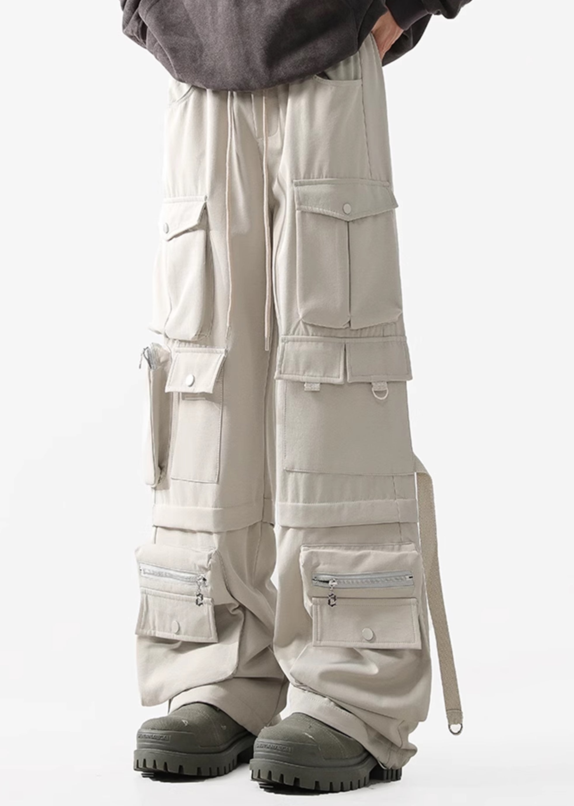 Pantalones de carga de múltiples diseño de múltiples bolsillos