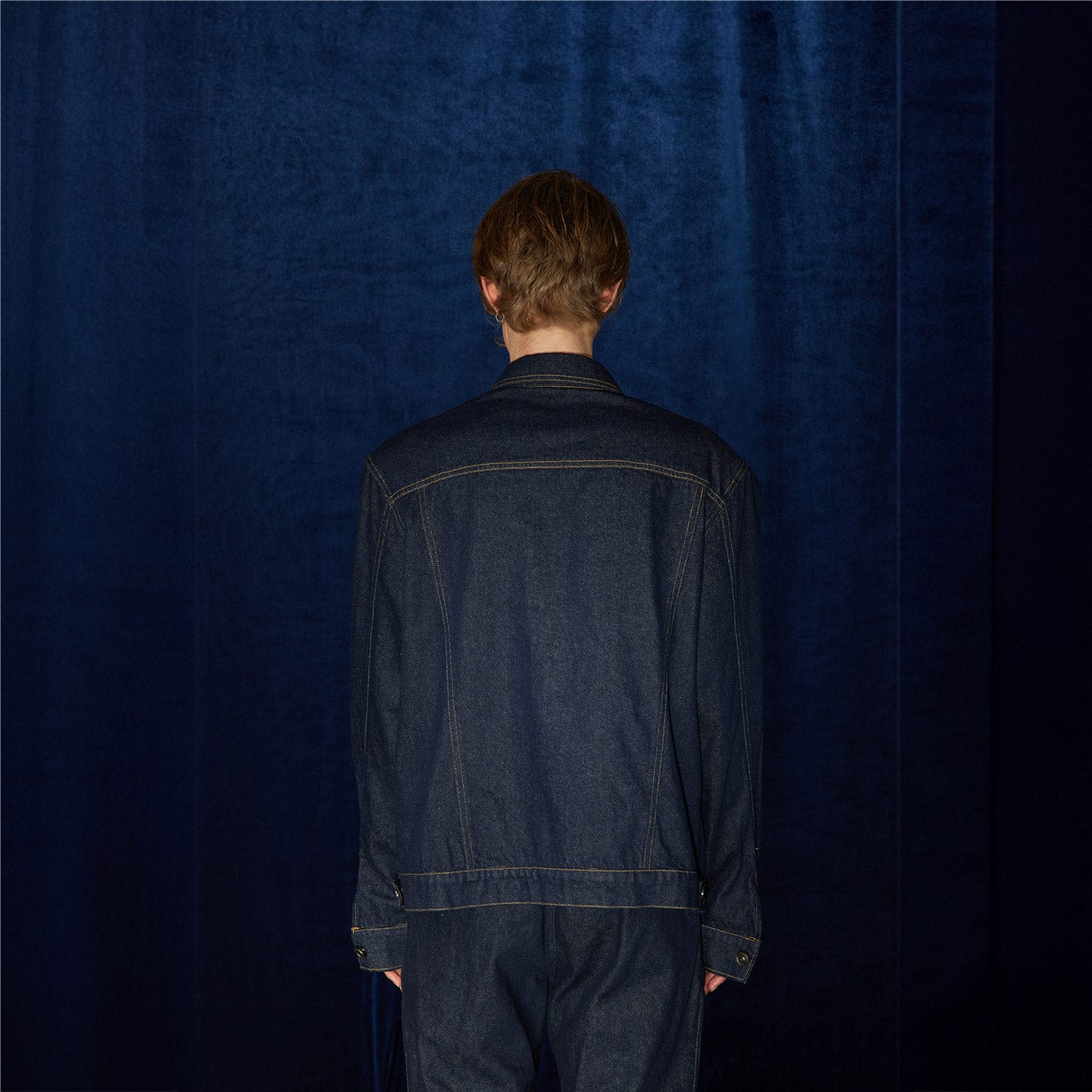 Veste en jean de harnais de chaîne