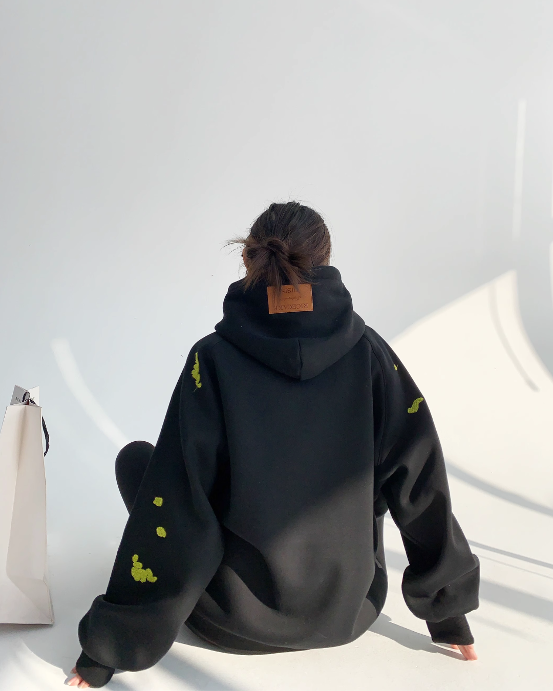 Lime Fleck Studio Logo Hoodie