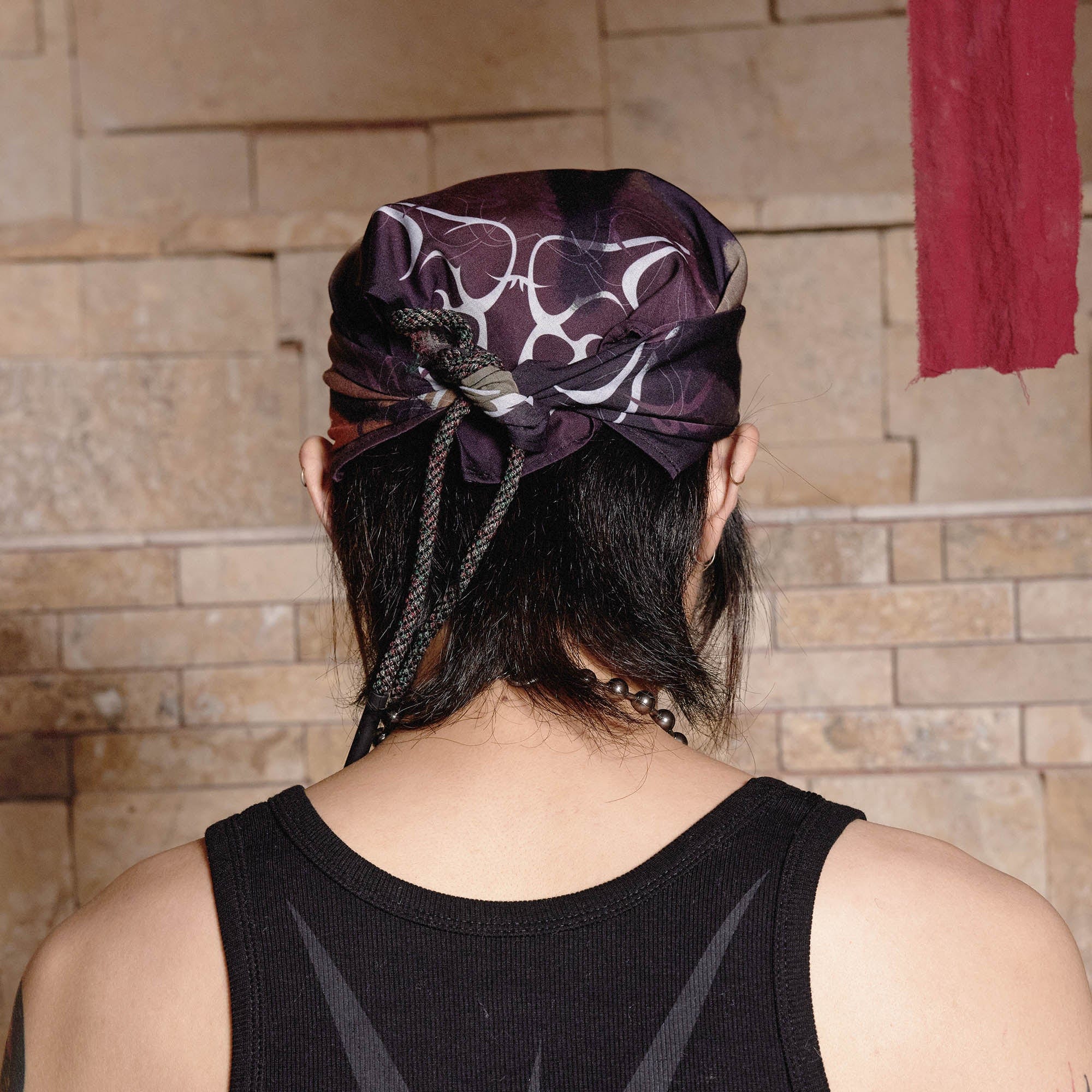 Bandana de tip-dye grunge