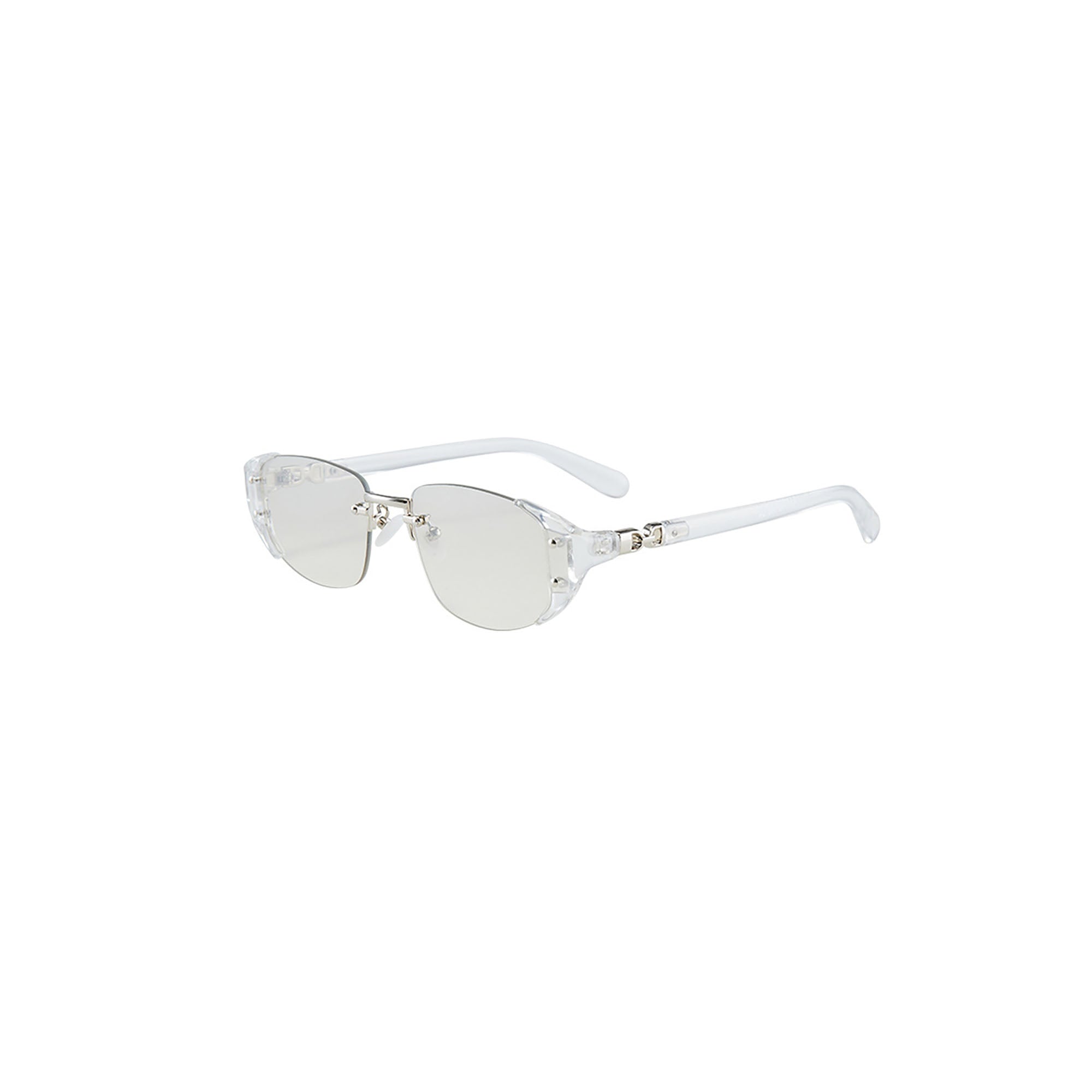 Translucent Rimless Oval Sunglasses - view 1