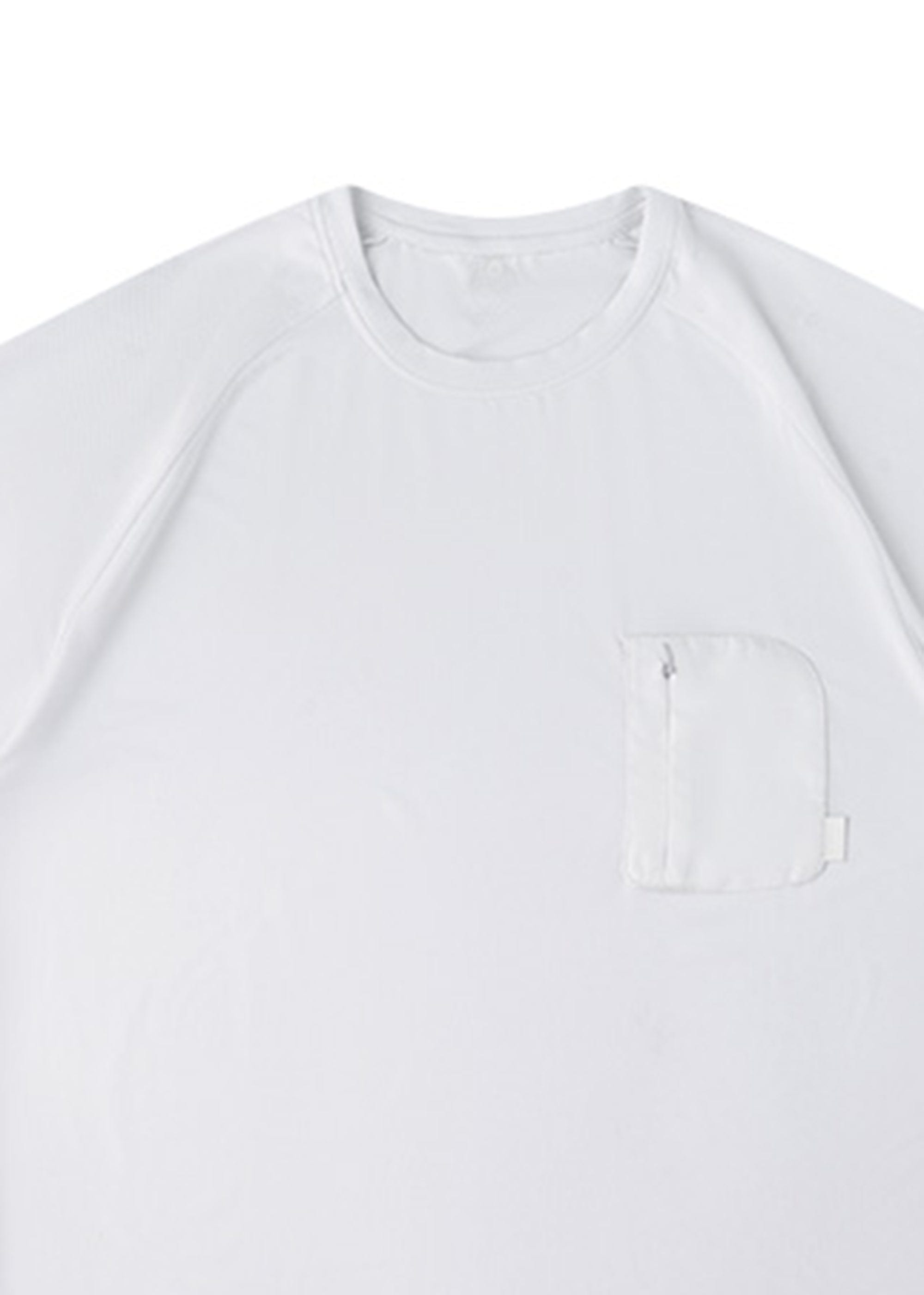 Camiseta de bolsillo de manga de capa