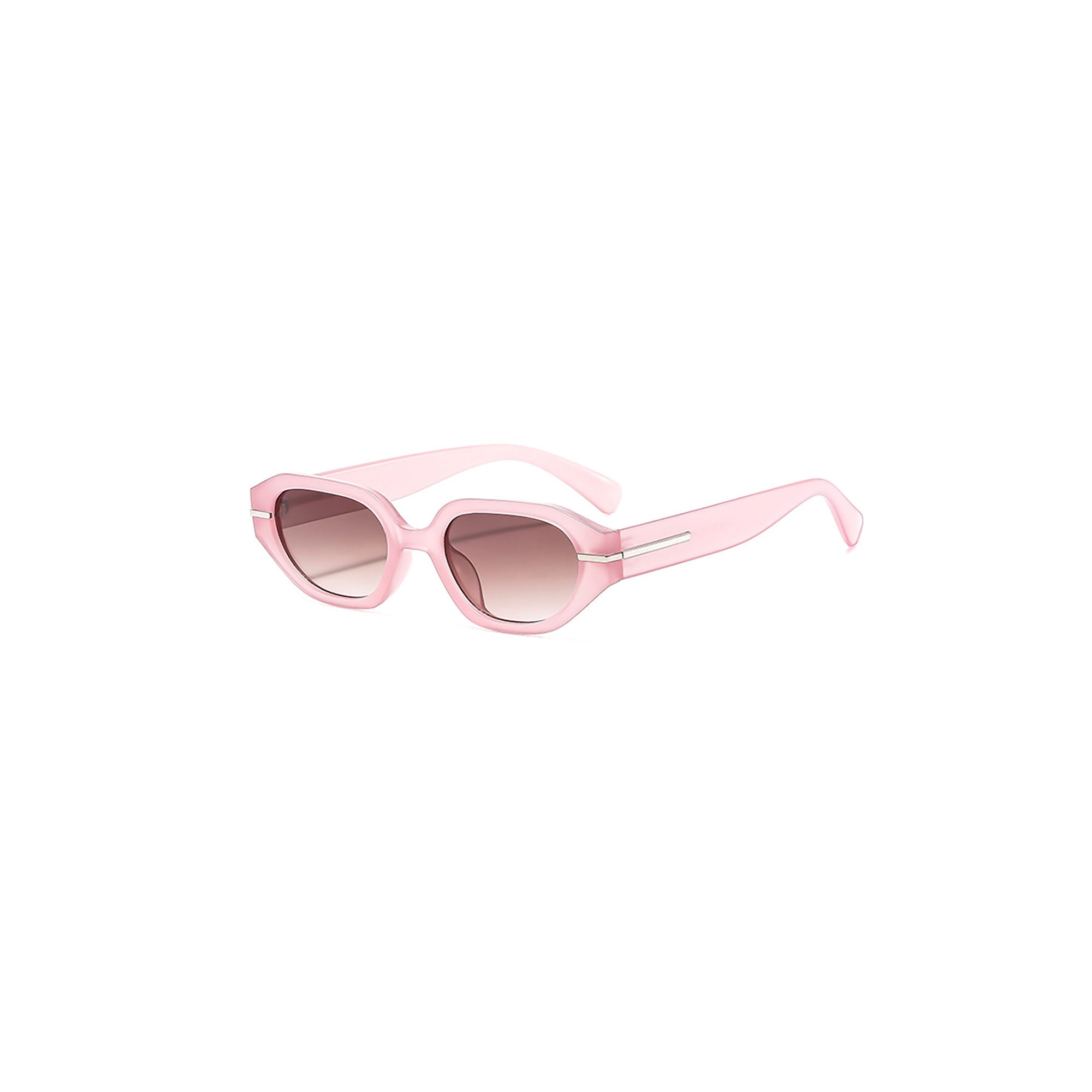 Chunky Translucent Oval Sunglasses - view 3