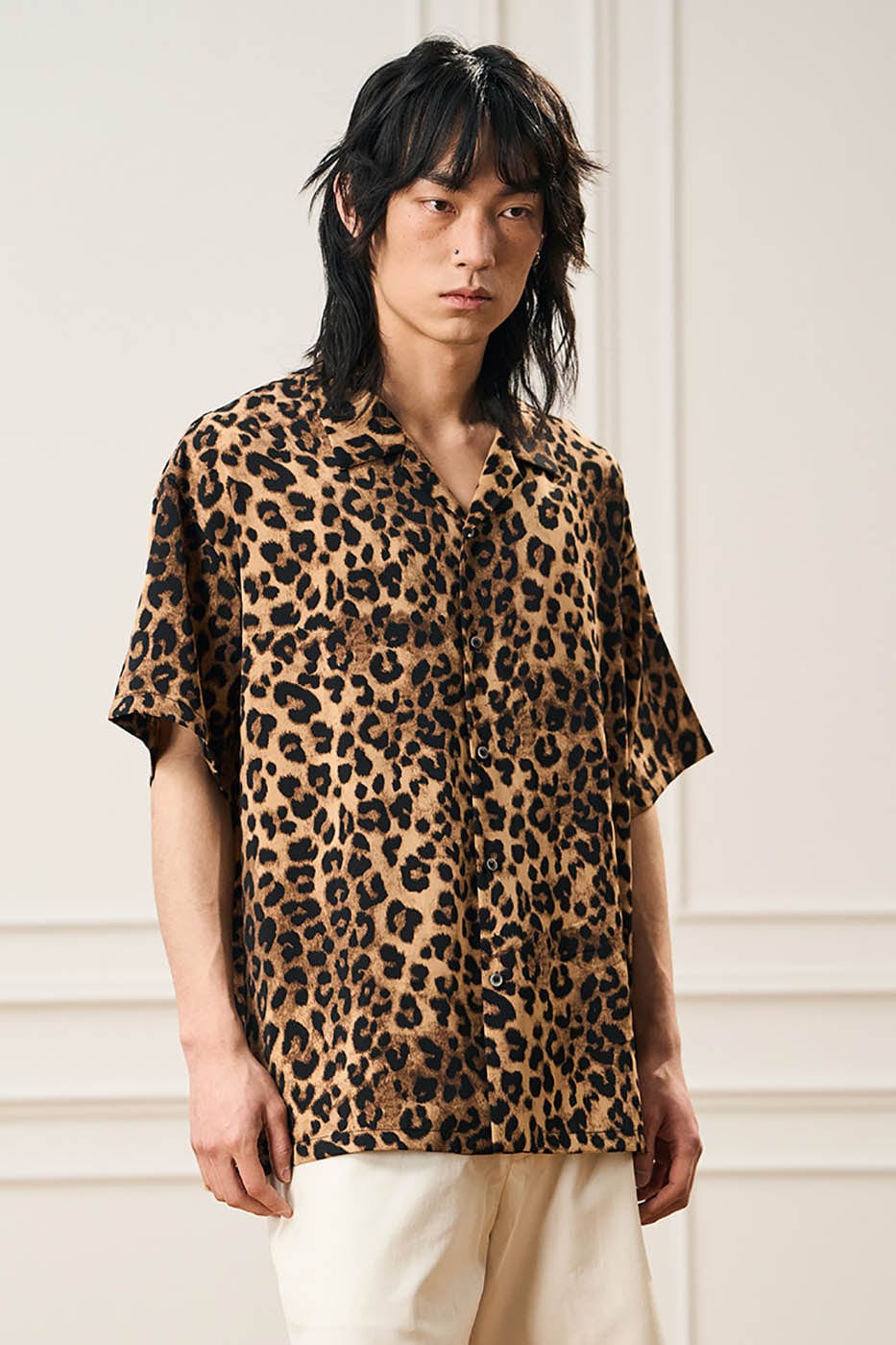 Chemise à imprimé léopard