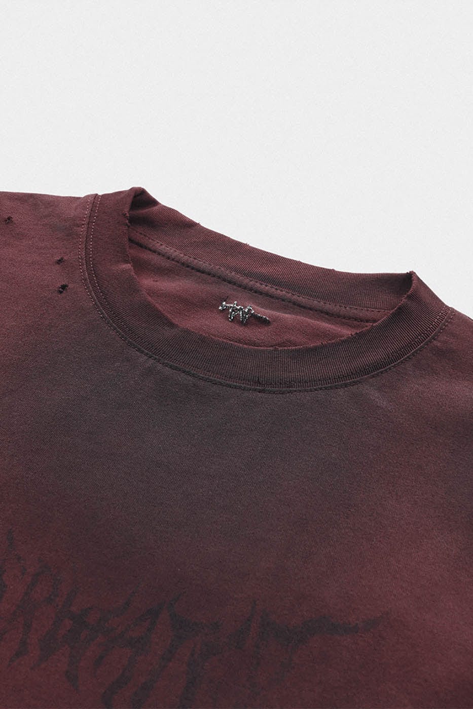 Tee de gran tamaño rojo lavado