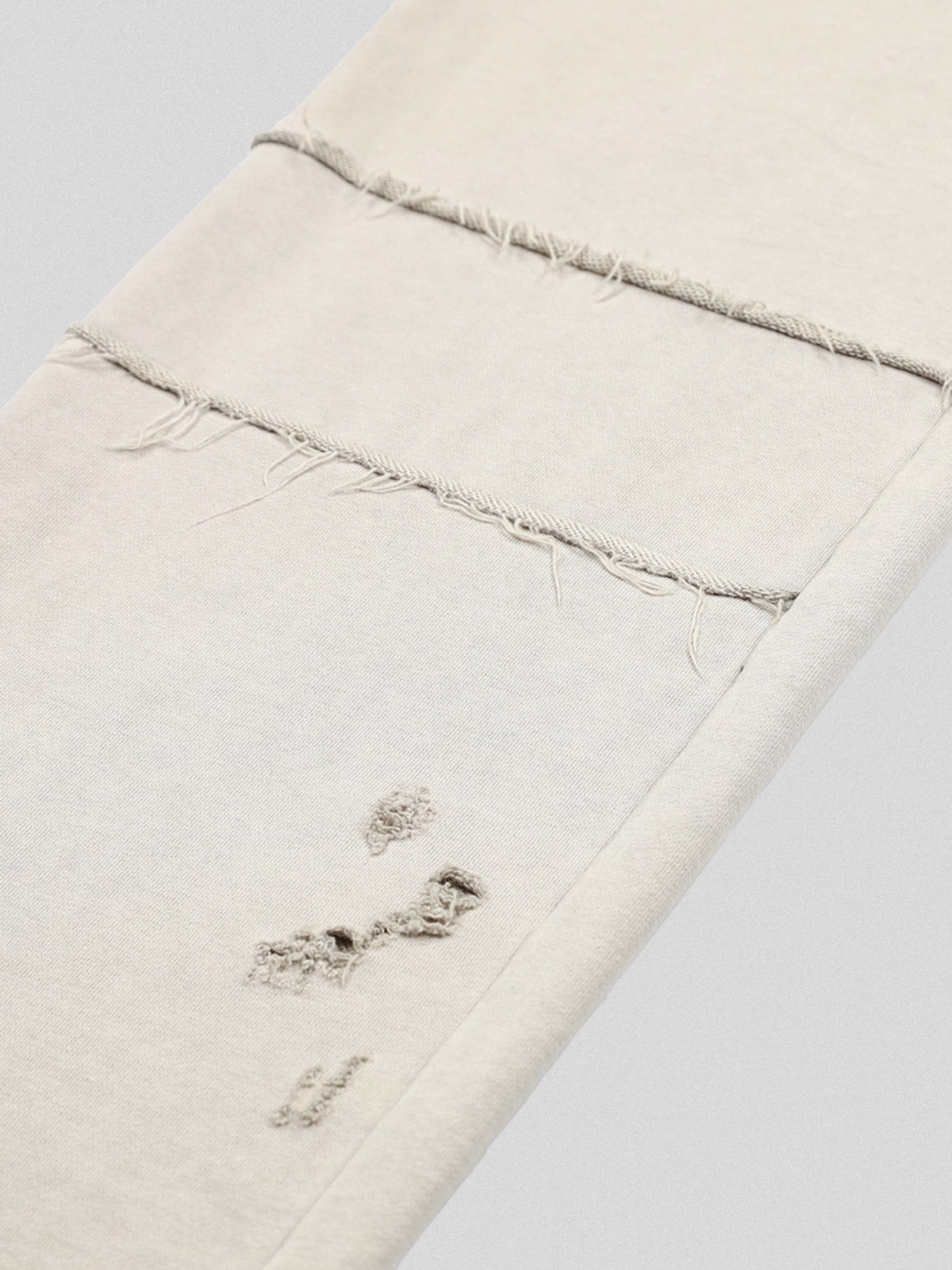 Distressed Spliced Sweatpants