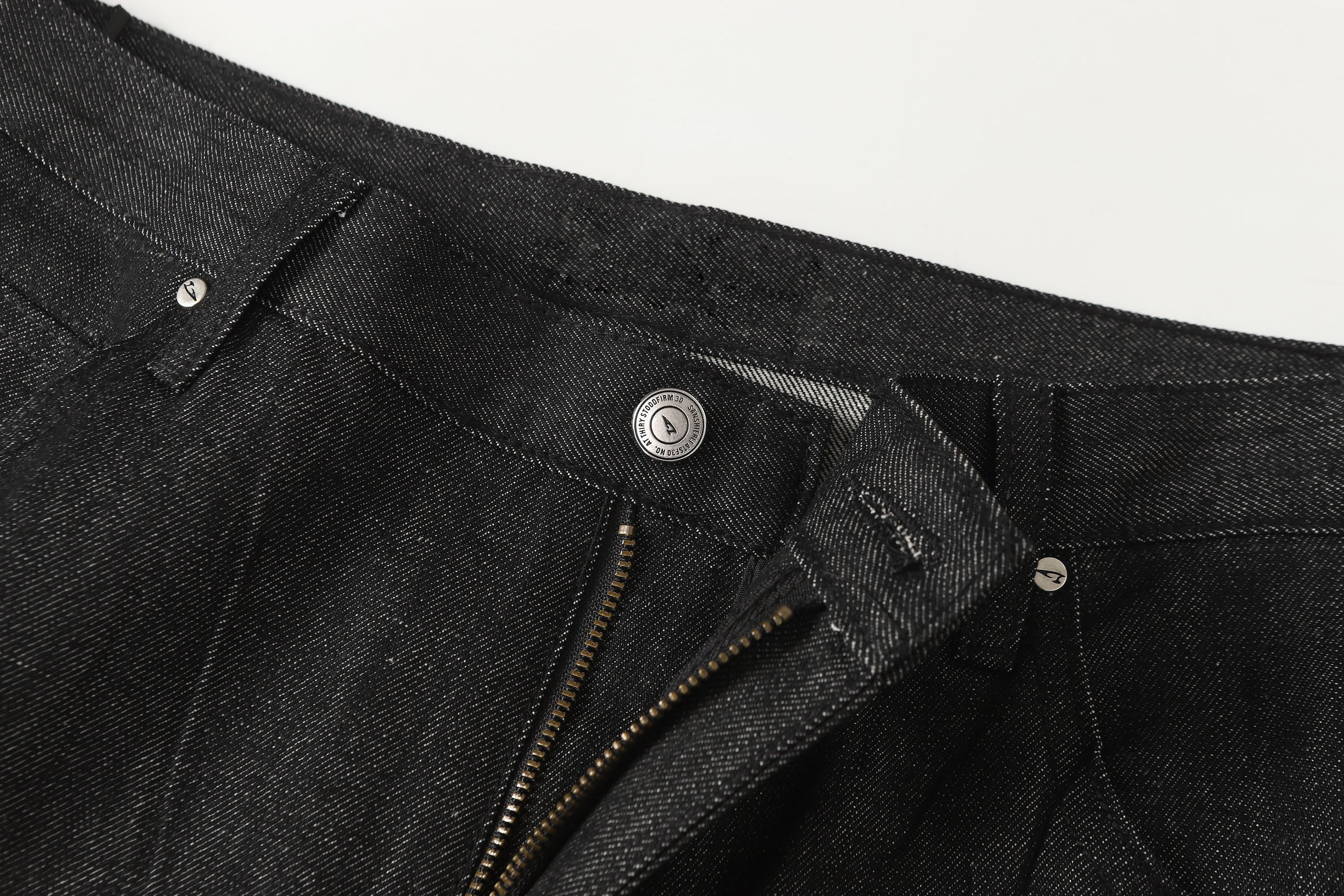 Black Rhinestone Embellished Wide-Leg Jeans