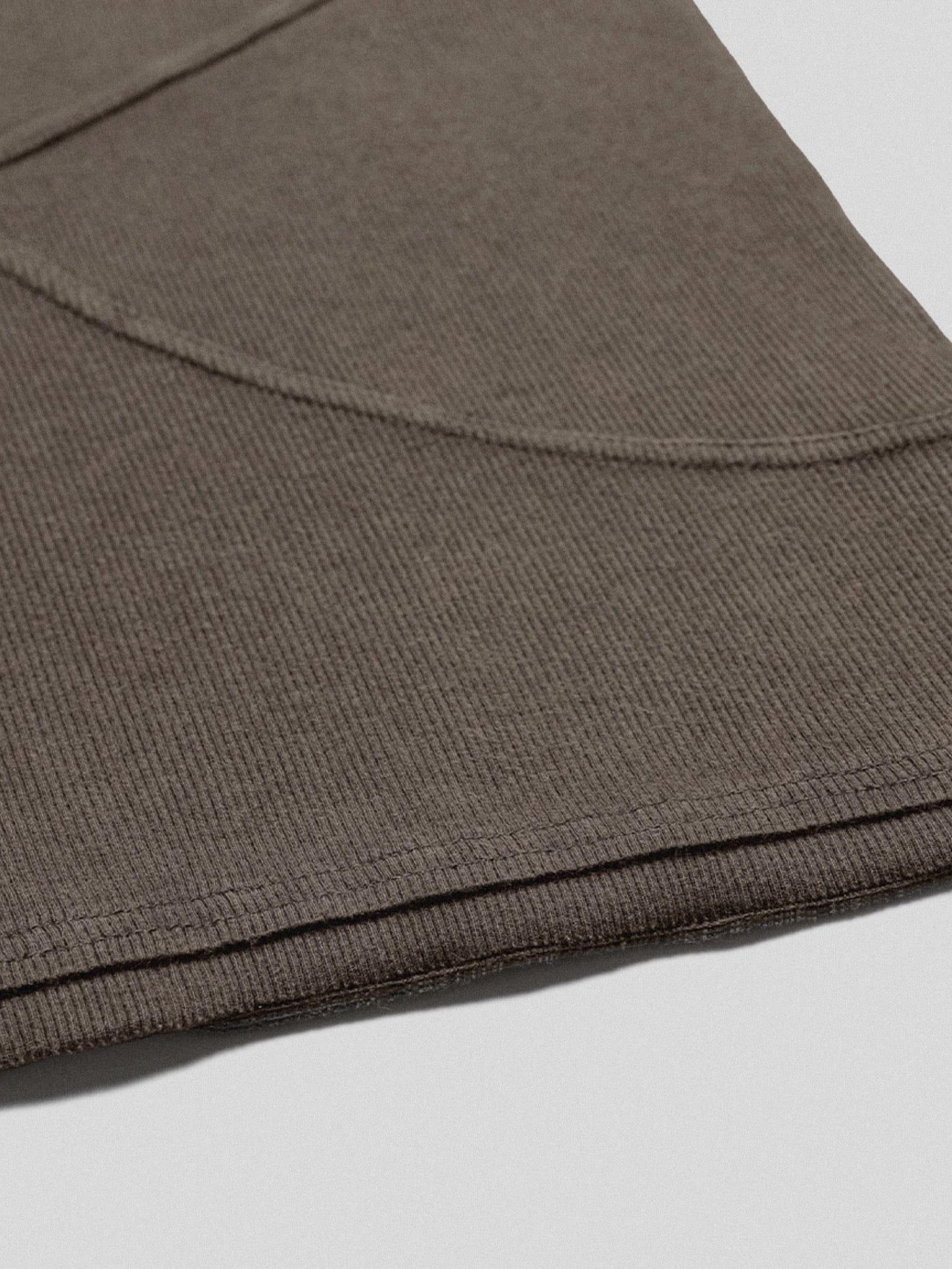 Sudadera con manga atada marrón