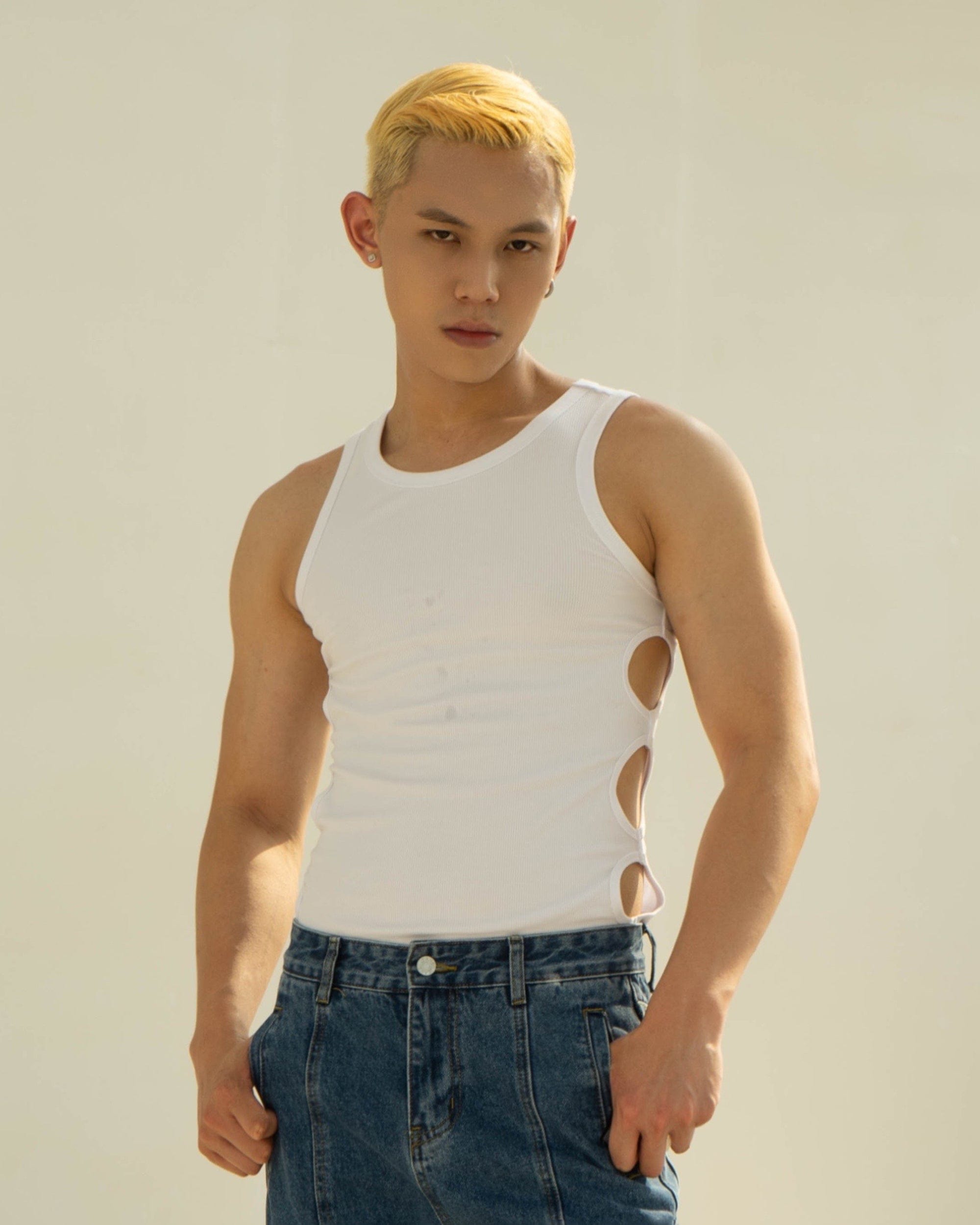 Tank Top with Side Cut-Outs