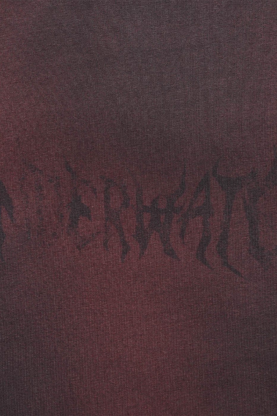 Tee de gran tamaño rojo lavado