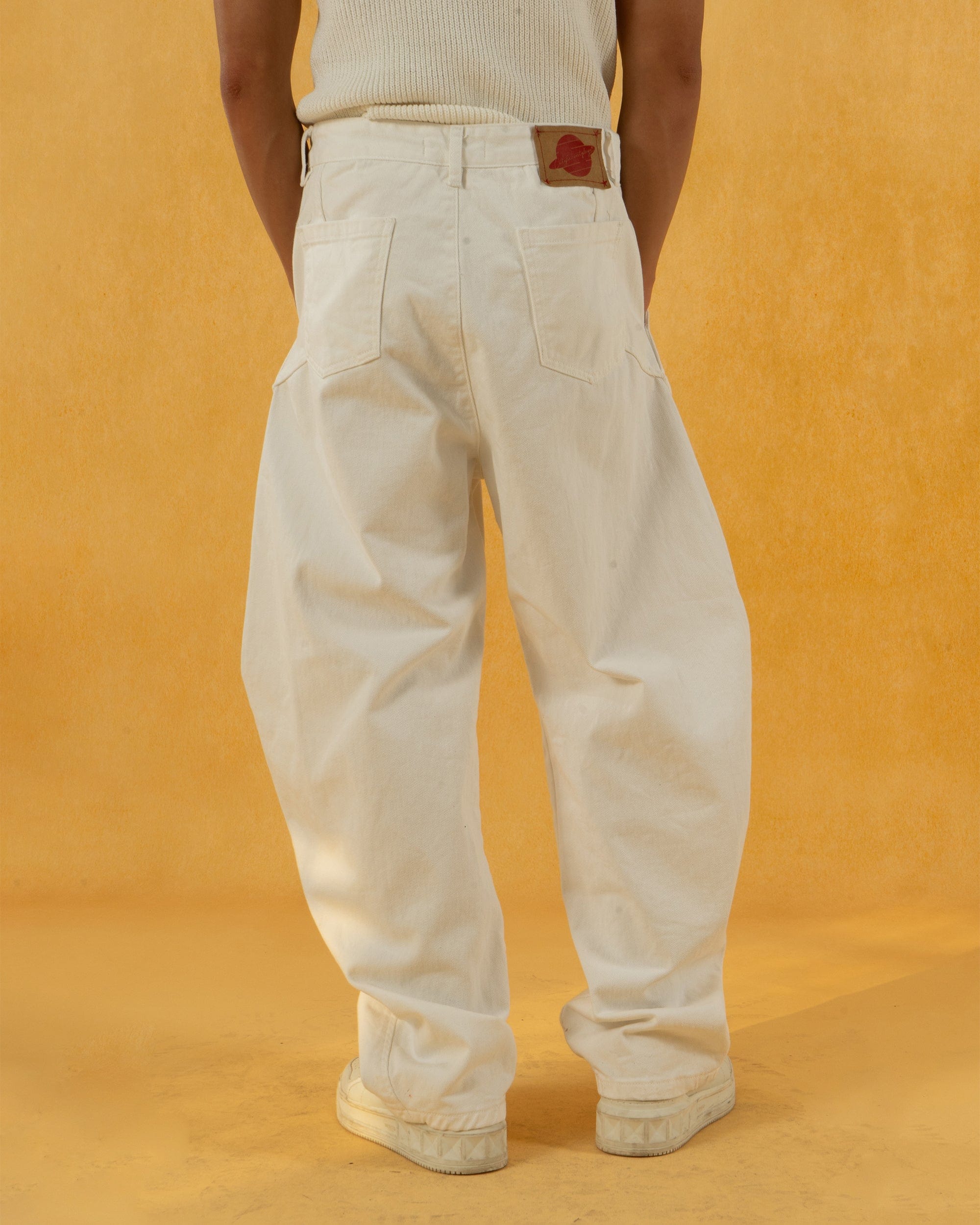 Deconstructed Pleated Button Utility Cargo Pants