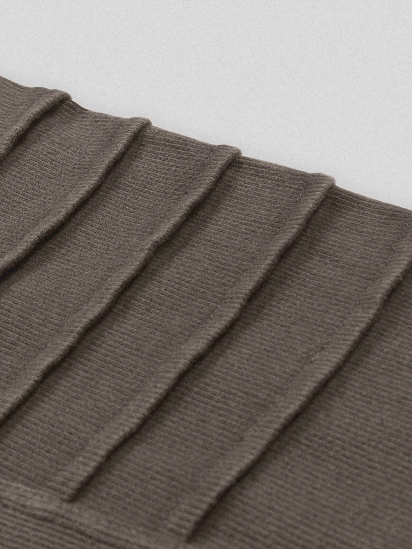 Sudadera con manga atada marrón