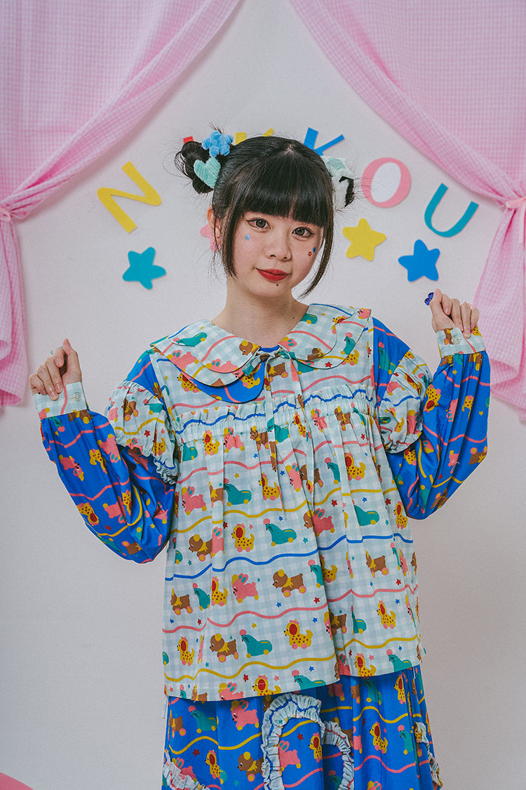 Kawaii Ruffle Sleeveless Top