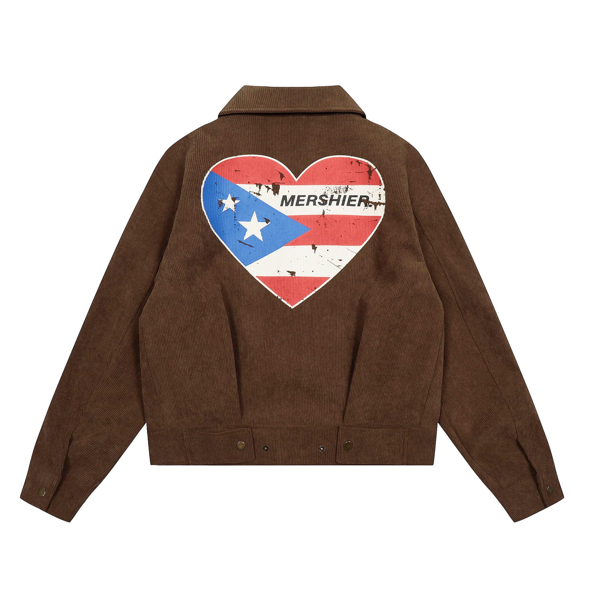 Heart Flag Patch Jacket