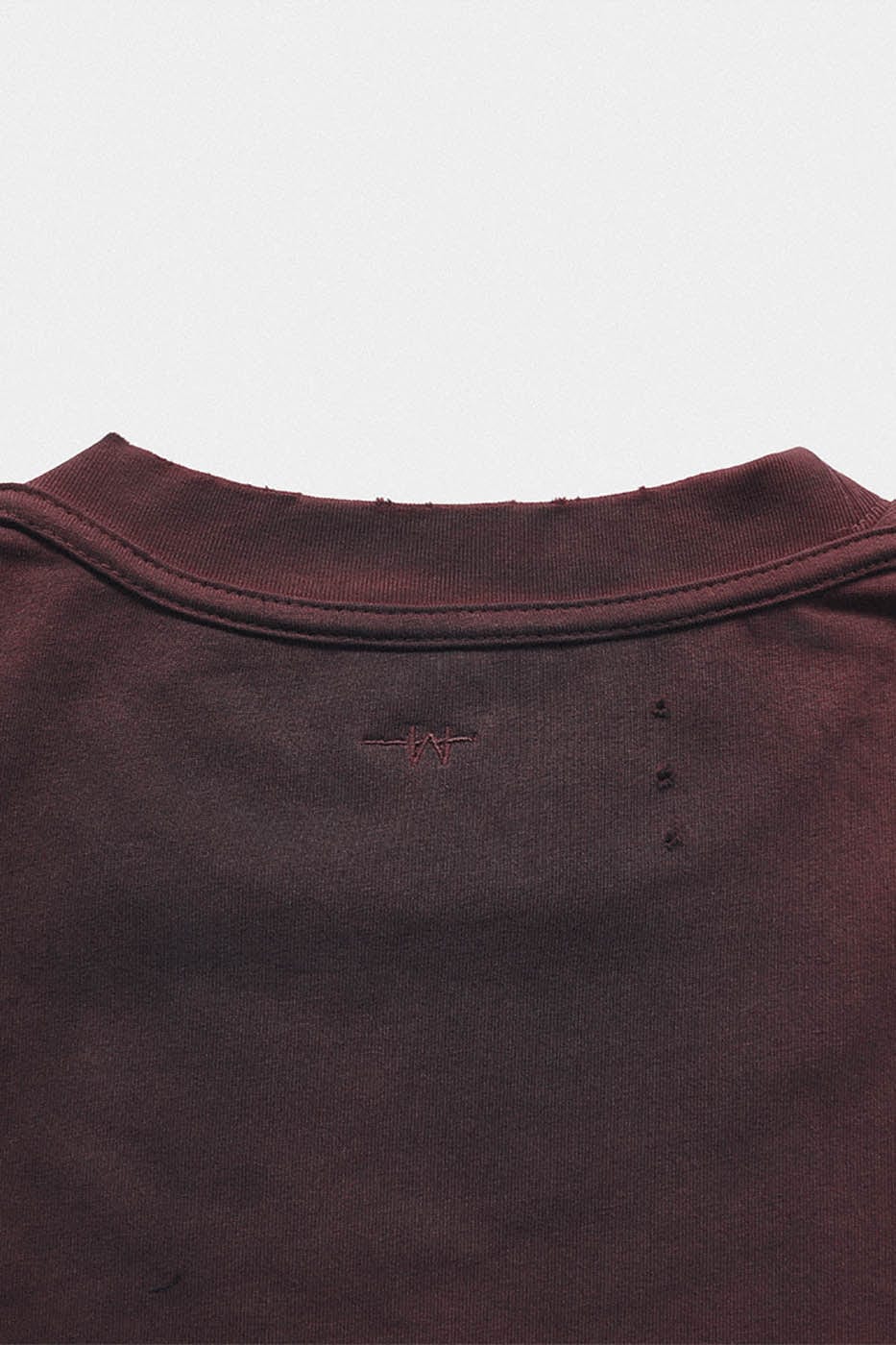 Tee de gran tamaño rojo lavado