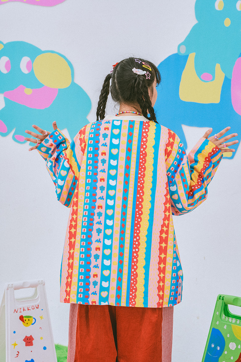 Reversible Cotton Button Jacket