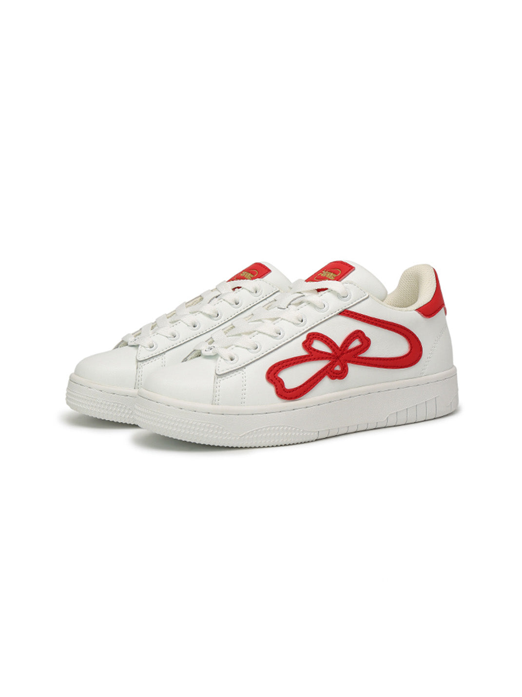 "lucky Four Leaf" Clover Design Platform Sneakers