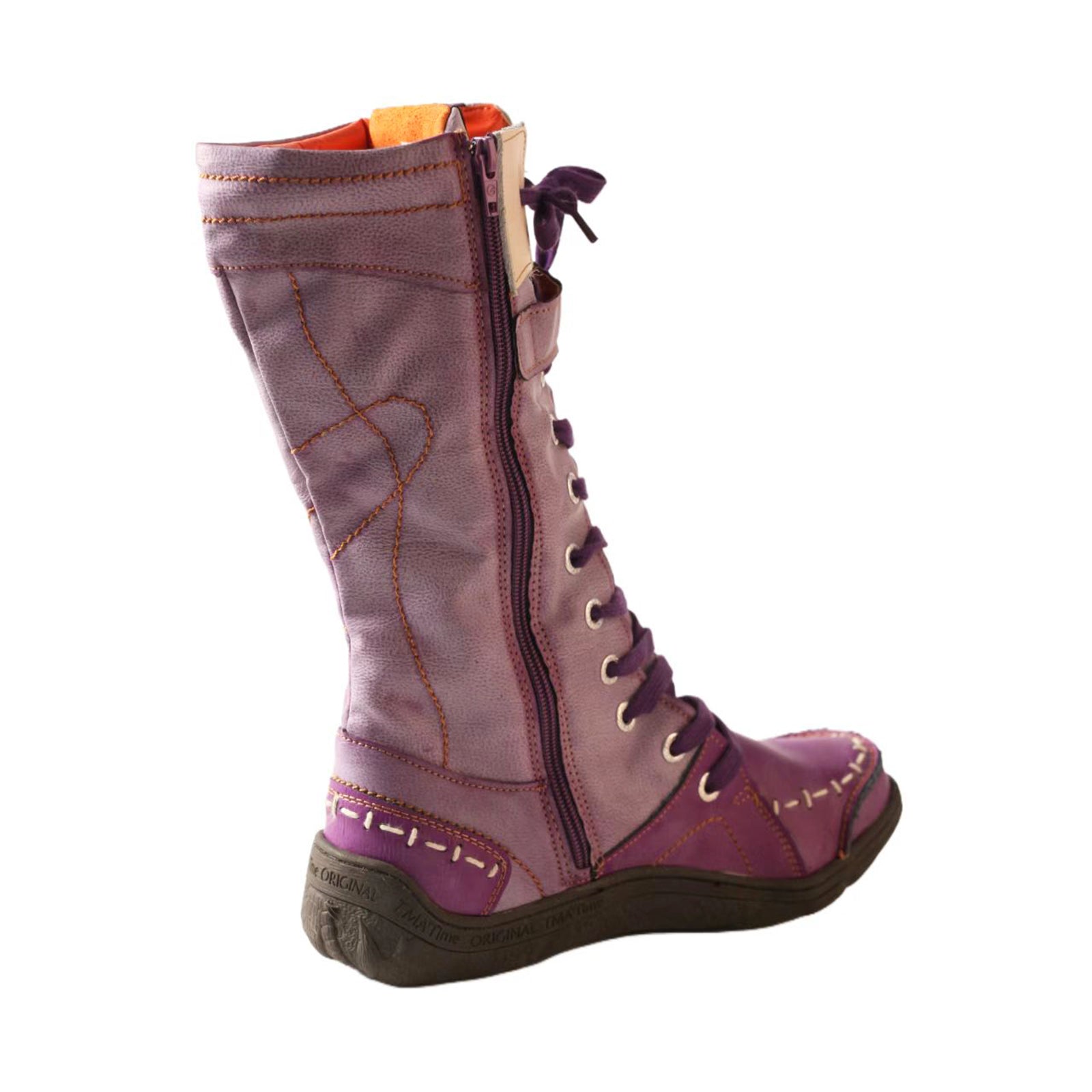 Washed PU Fleece-Lined Y2K Tall Boots