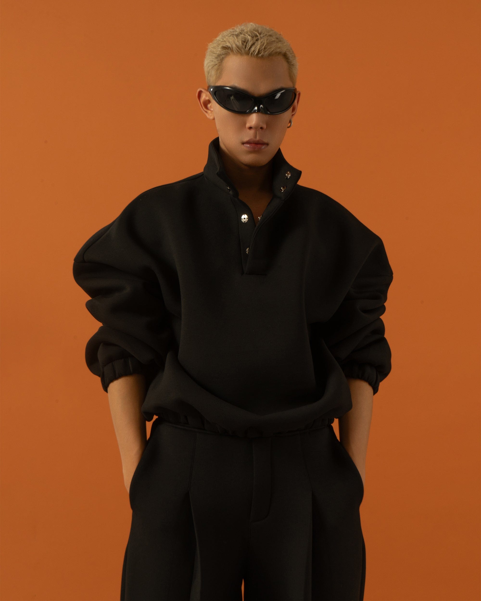 Oversized High Neck Sweatshirt