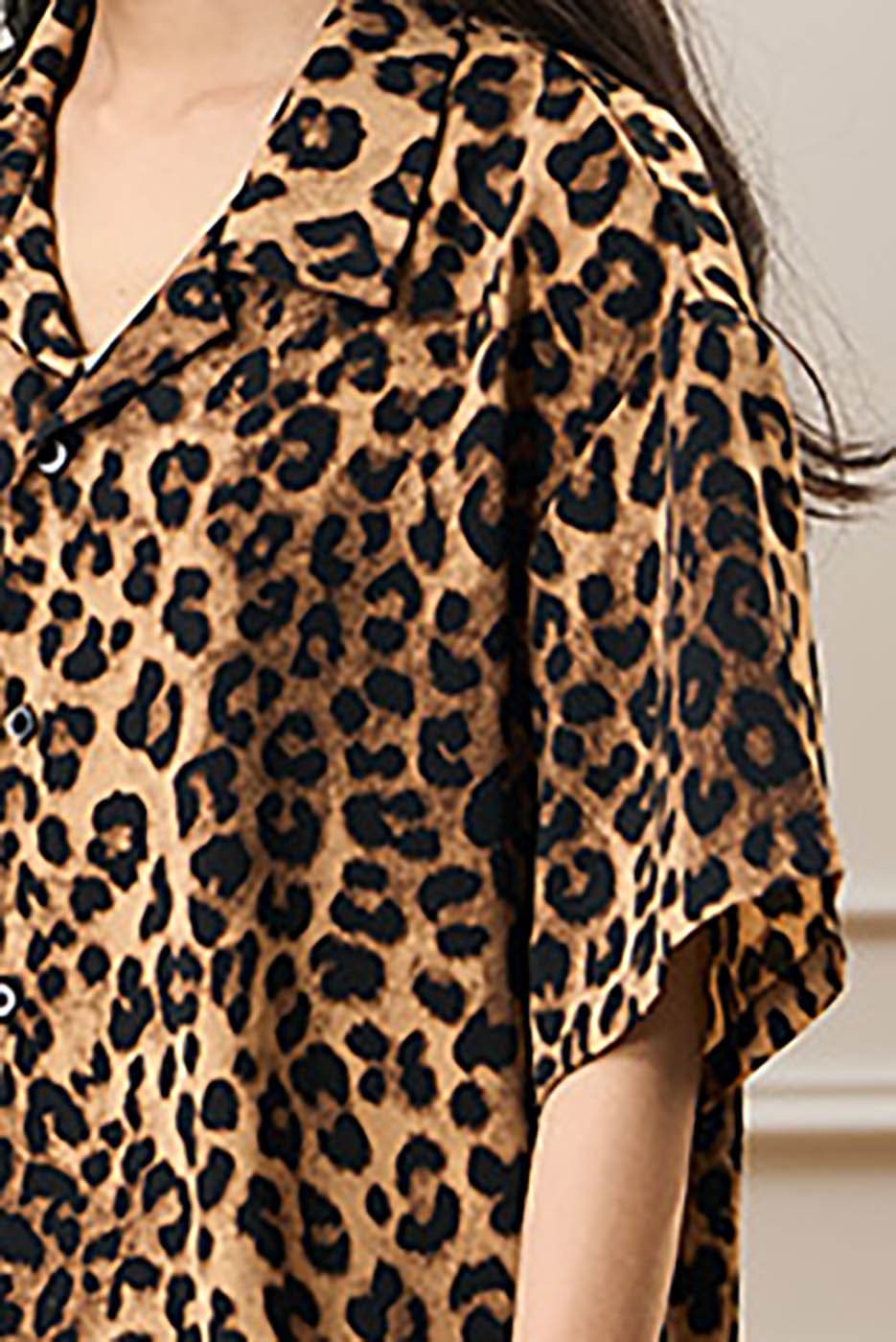 Chemise à imprimé léopard