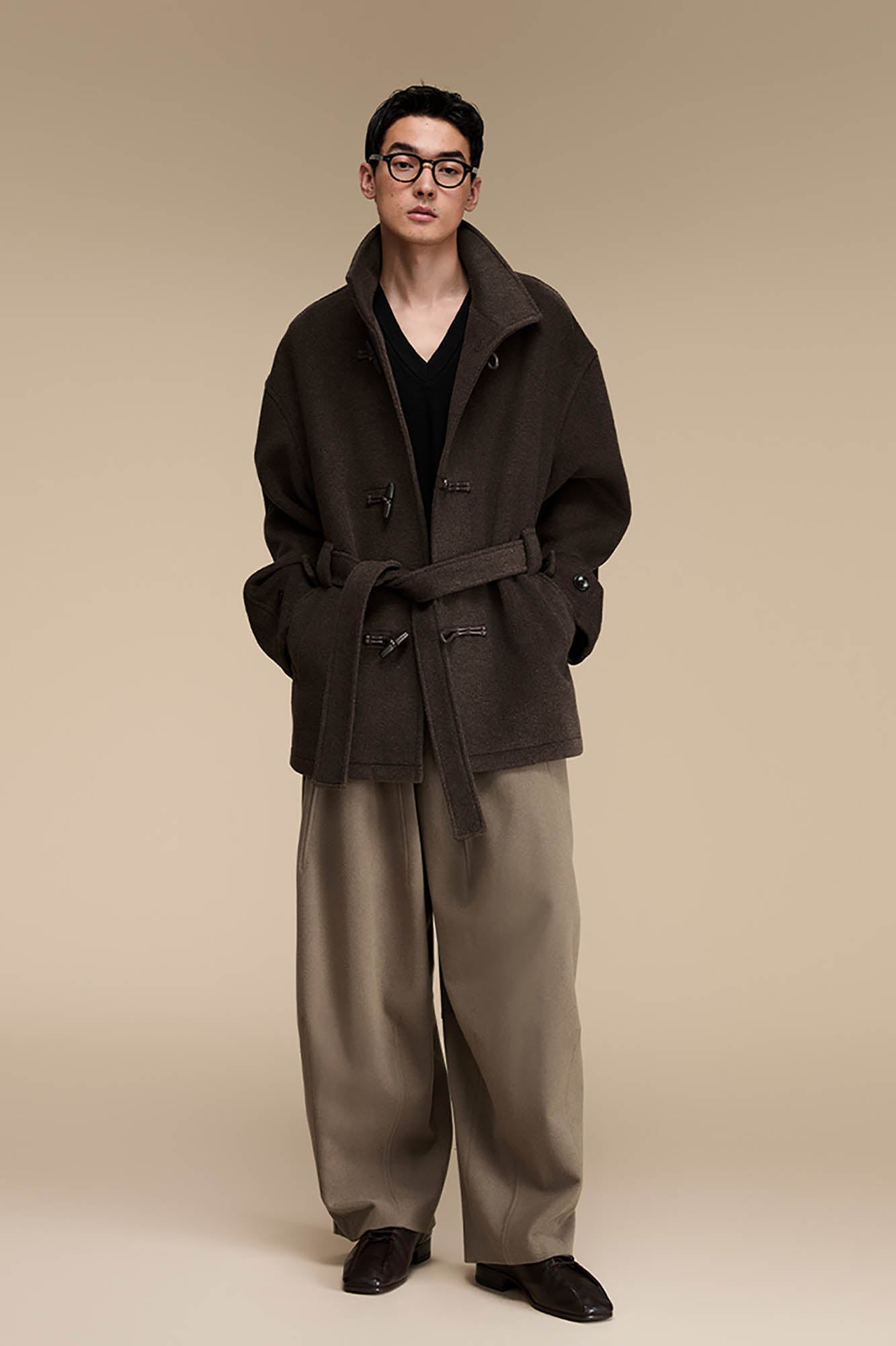 Pantalon large à la taille de la taille