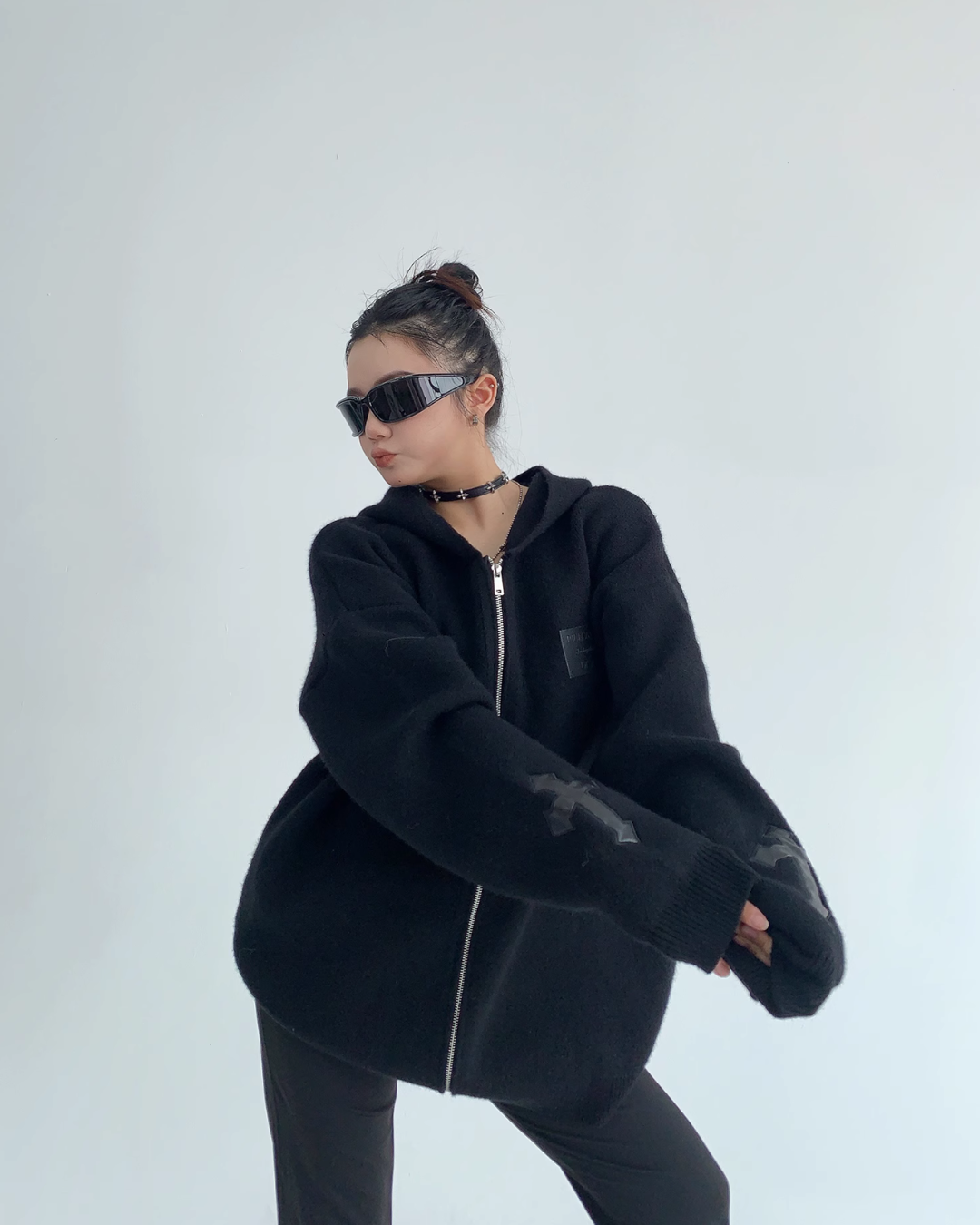 Halo Cross-Zip Hoodie