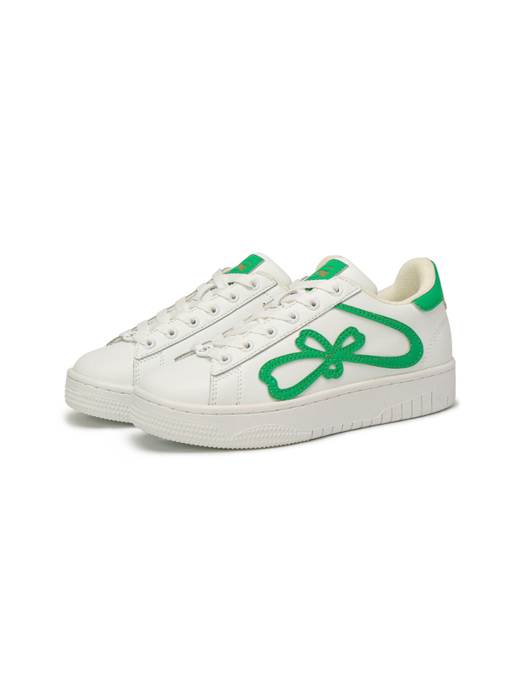 "lucky Four Leaf" Clover Design Platform Sneakers