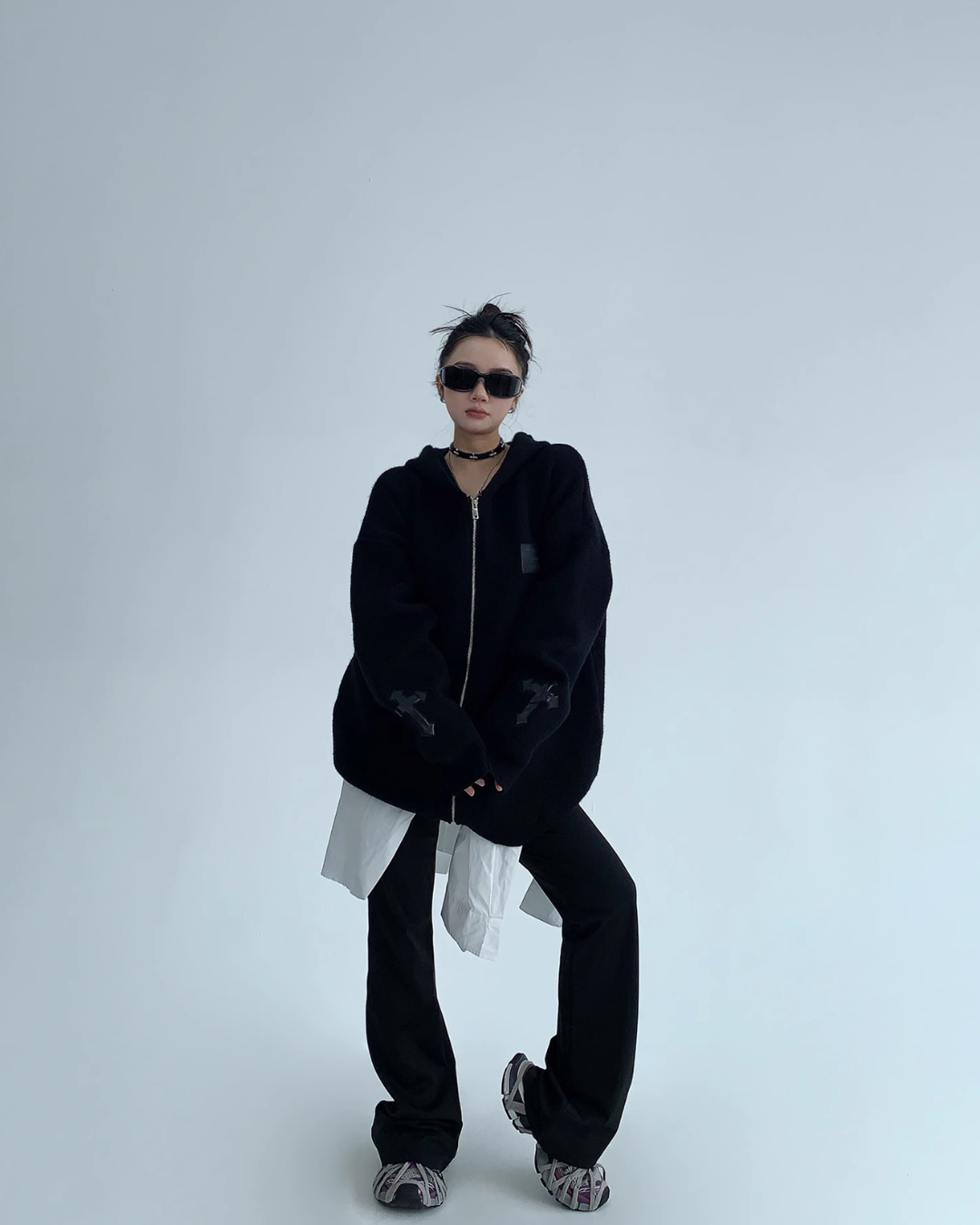 Halo Cross-Zip Hoodie