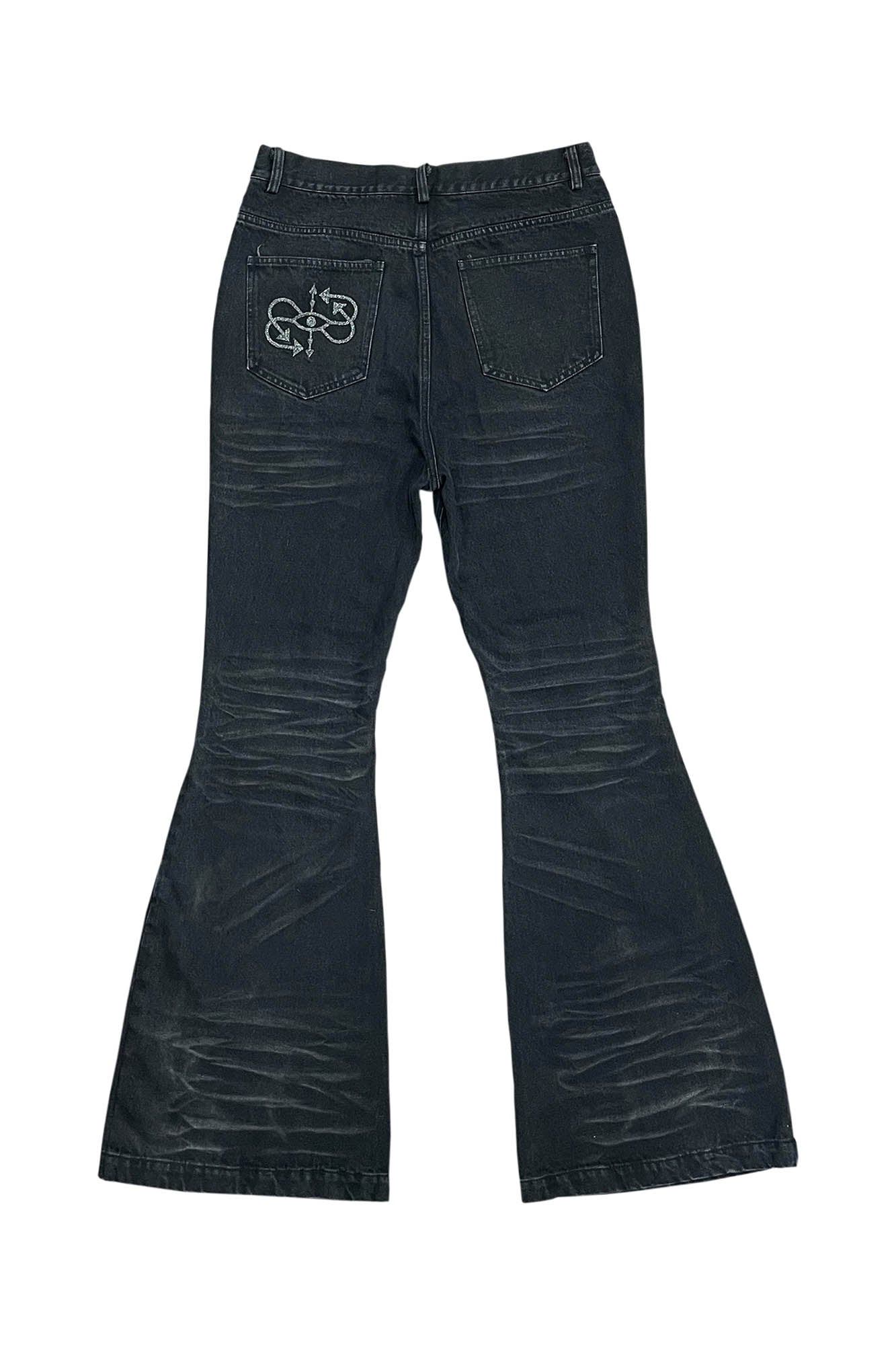 Jeans punk negros angustiados