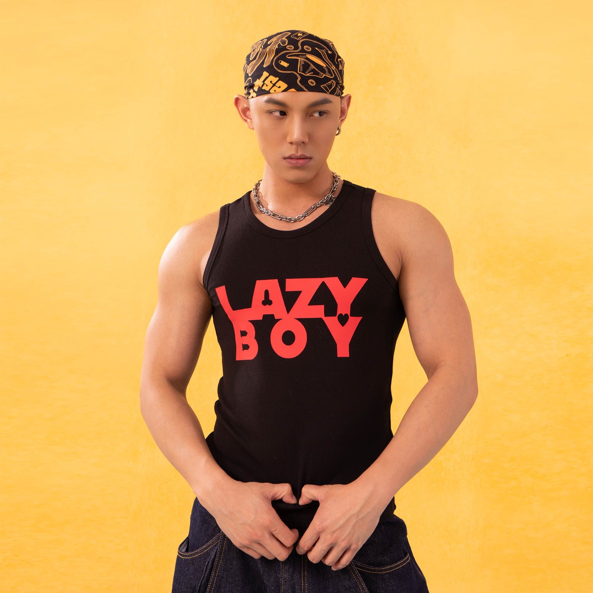 Lazy Boy Graphic Tank Top