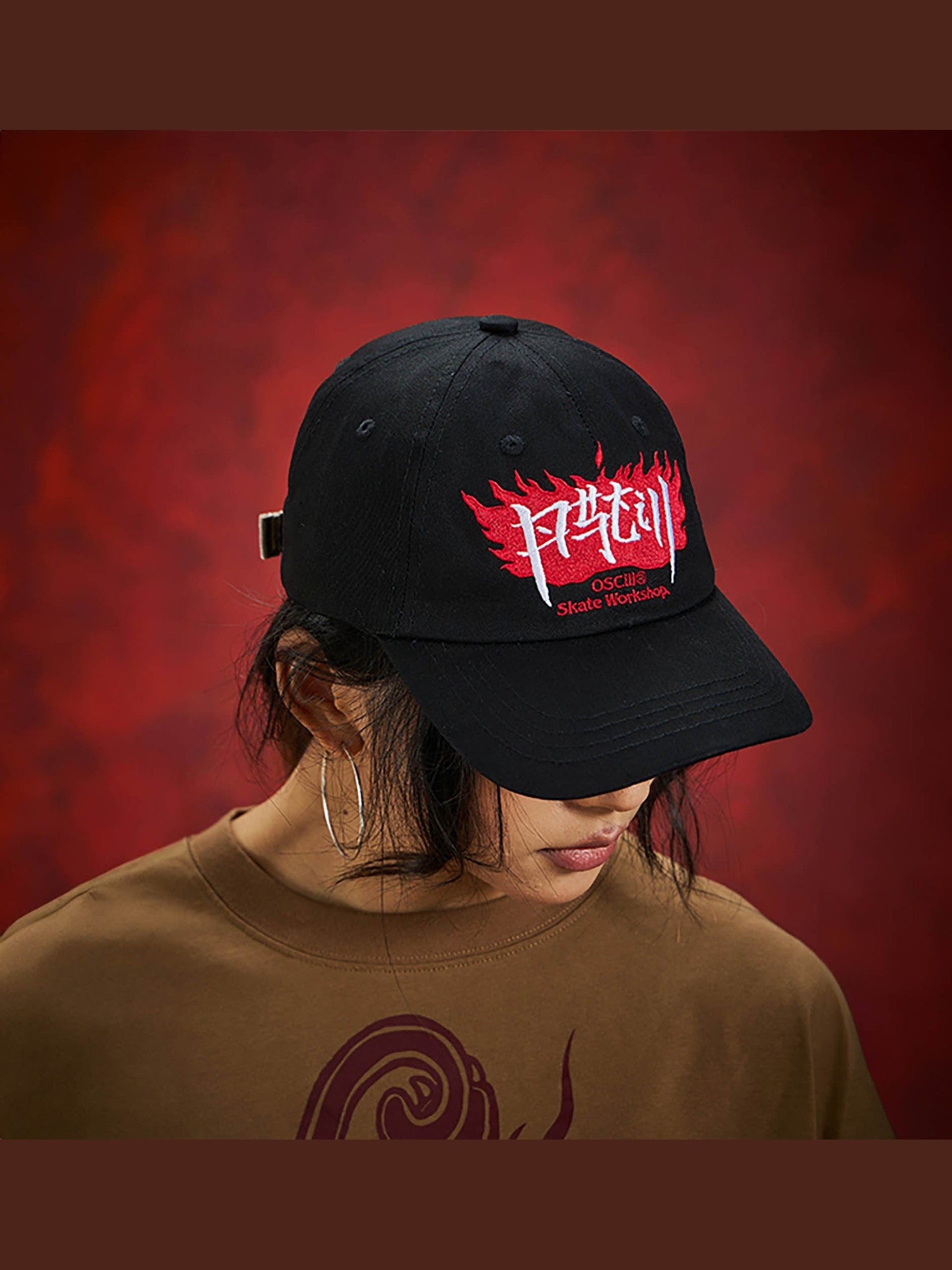 Baseballkappe mit Flammen-Logo