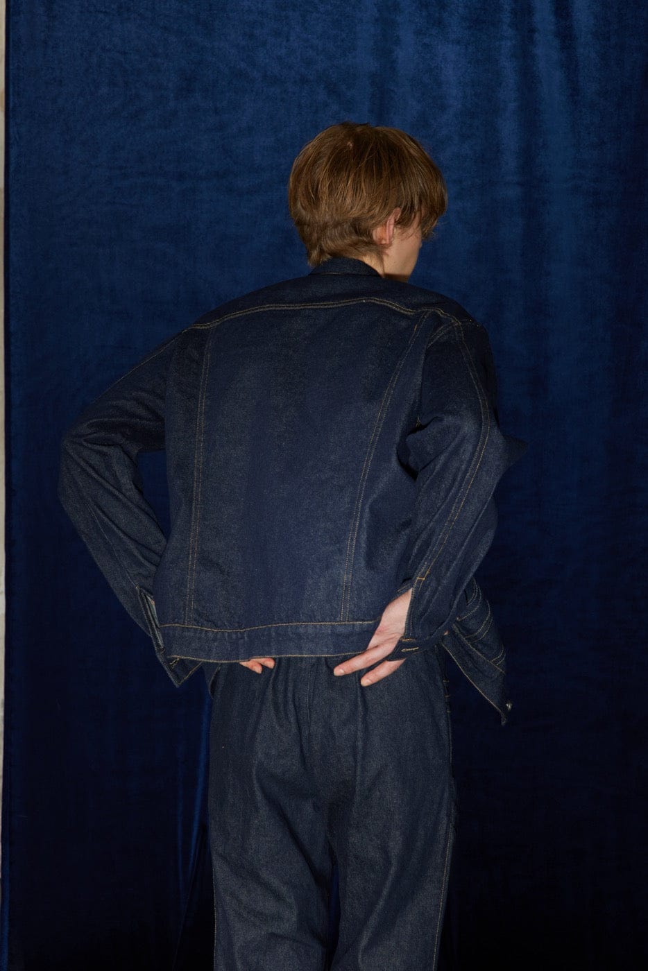 Veste en jean de harnais de chaîne