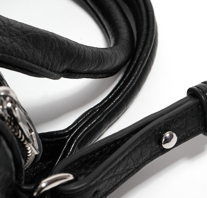 Black Mini Barrel Crossbody Bag