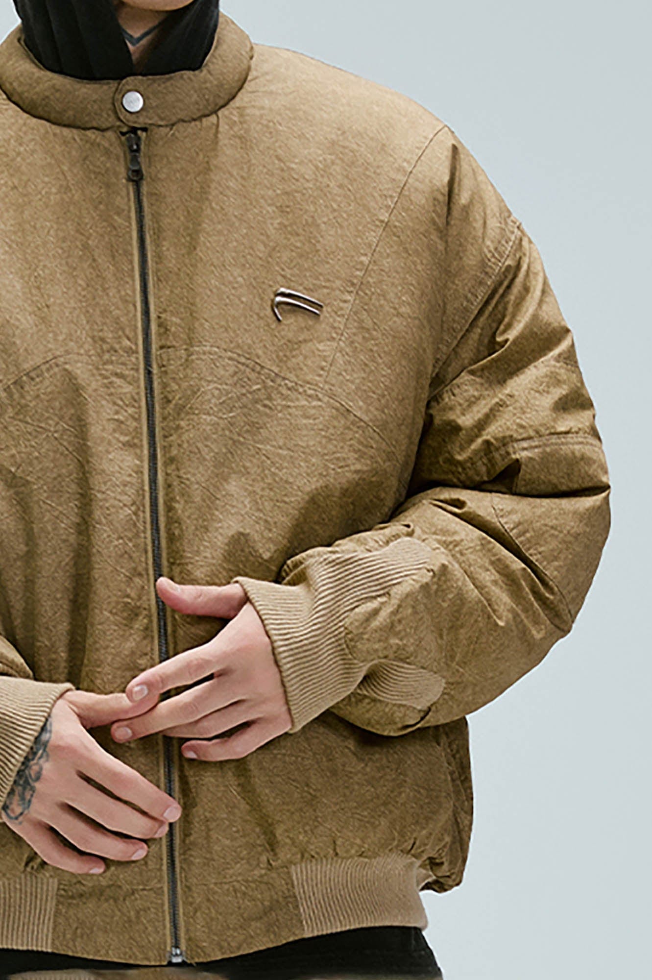 Chaqueta de tope de lona lavada