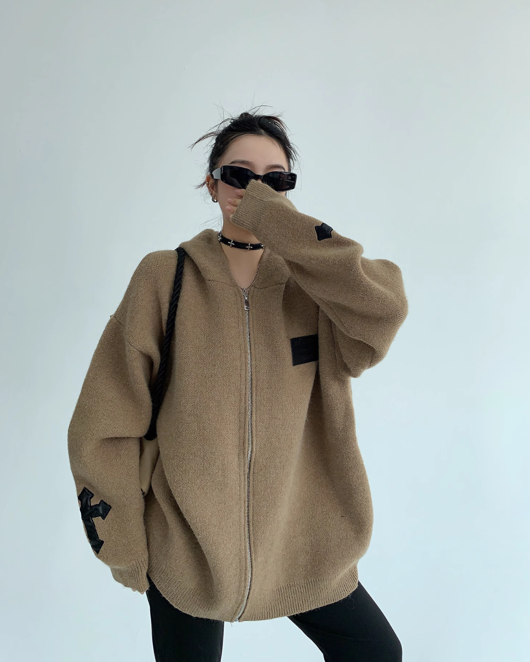 Halo Cross-Zip Hoodie