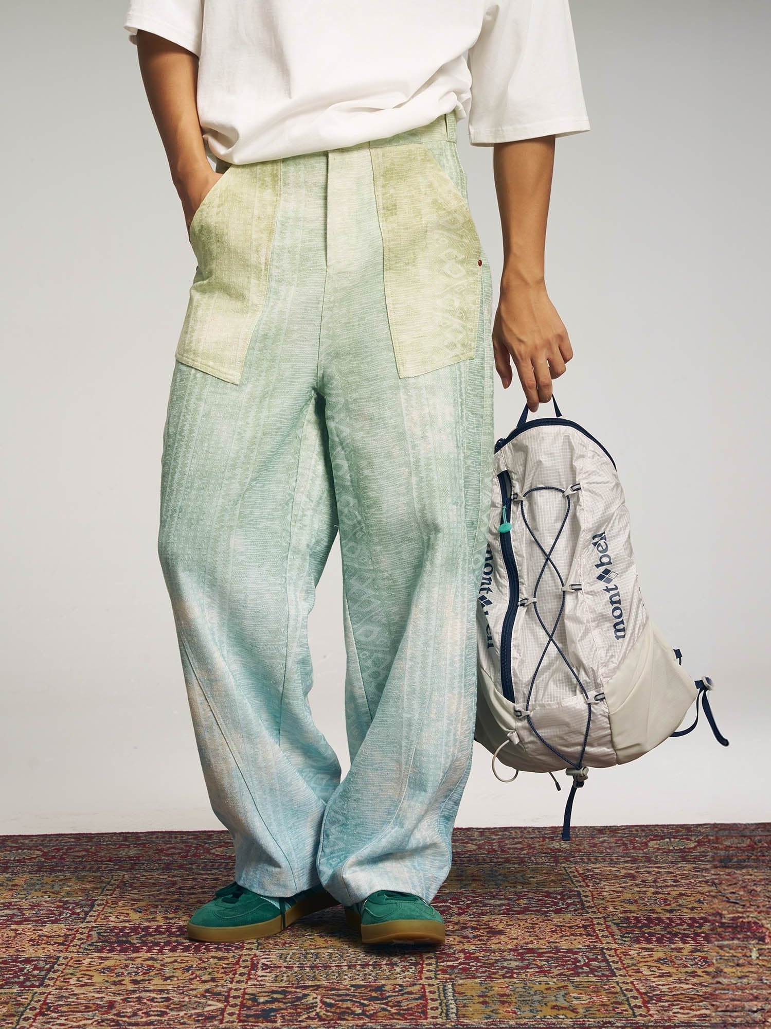 Mint Gradient Wide Leg Pants