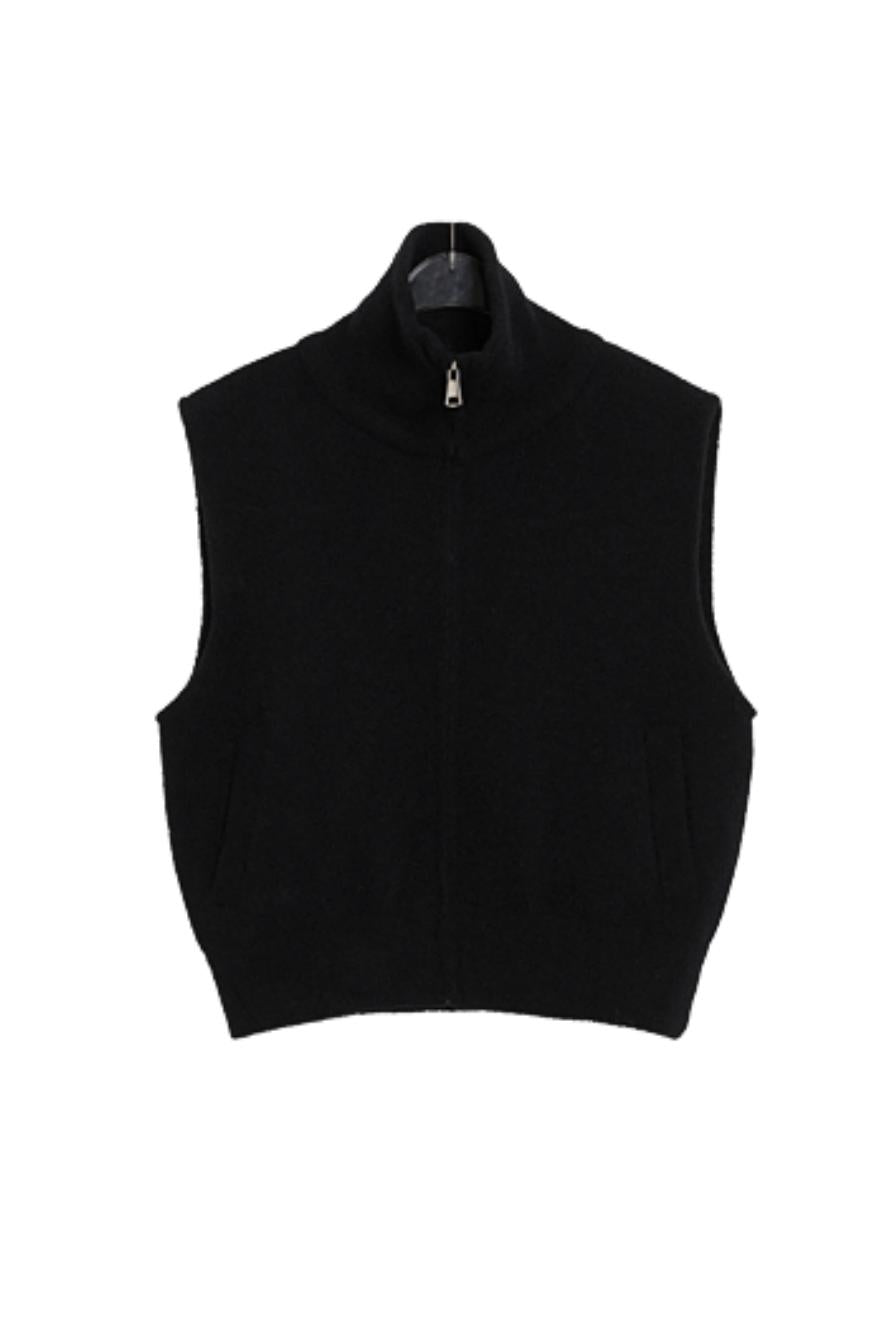 Gothic-Inspired Quarter-Zip Vest