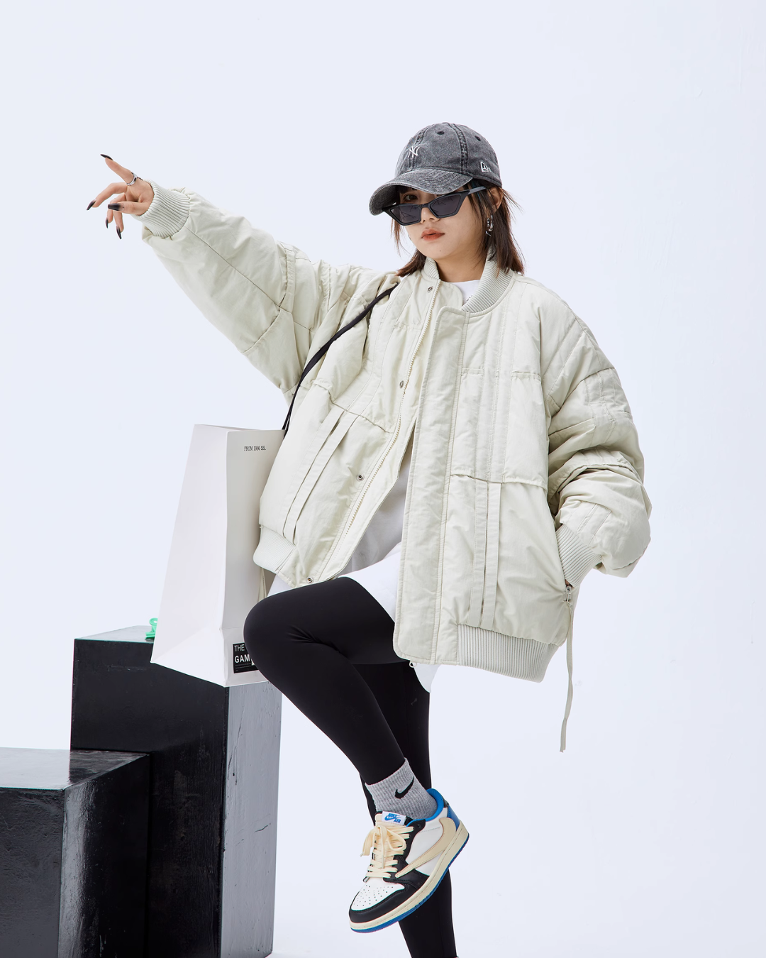 Cloud Oversized Bomber Jacket