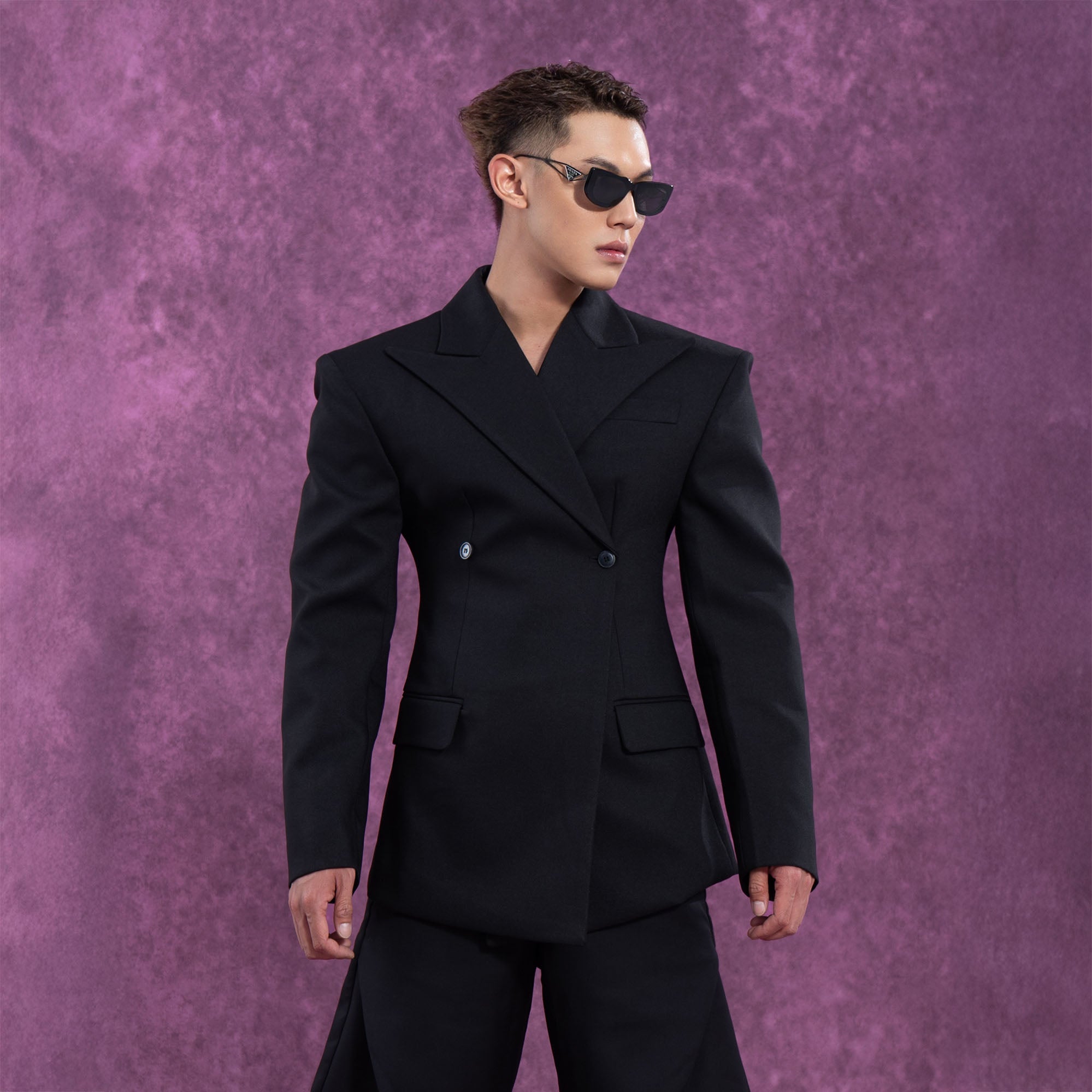 CLP Cinched Waist Sculpted Blazer