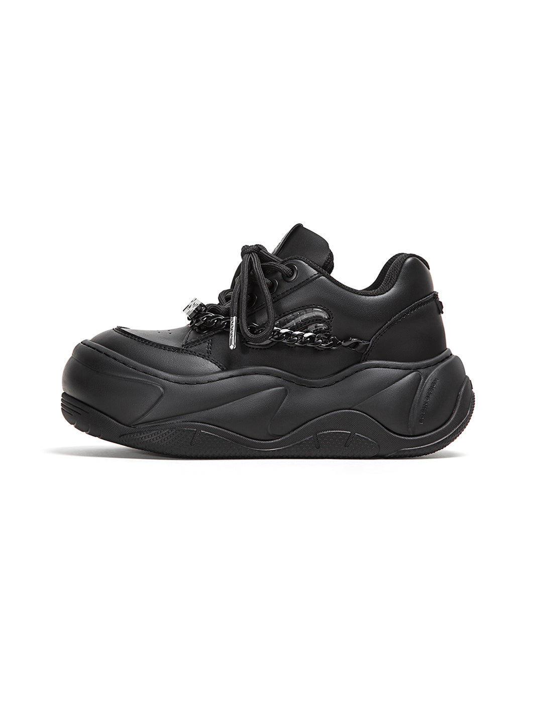 Black WiFi 2.0 Detachable Chain Chunky Sneakers