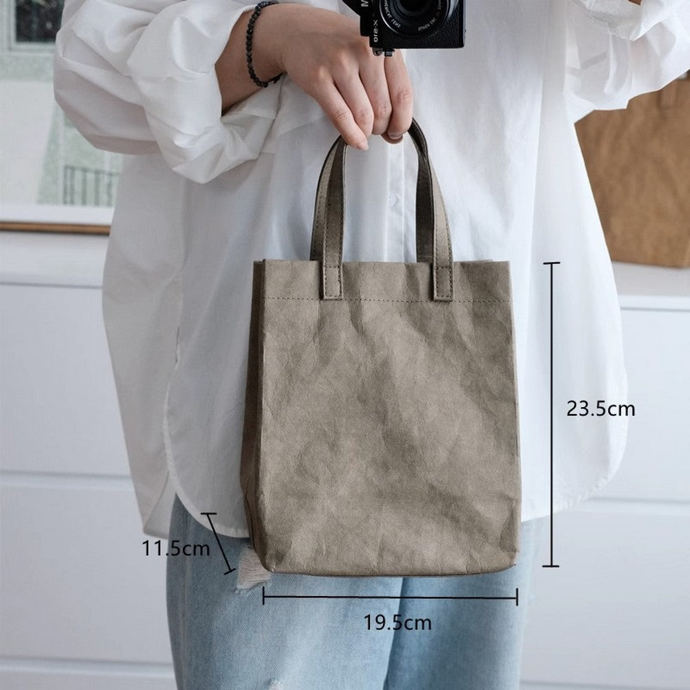 Mini Kraft Fake Paper Tote Bag