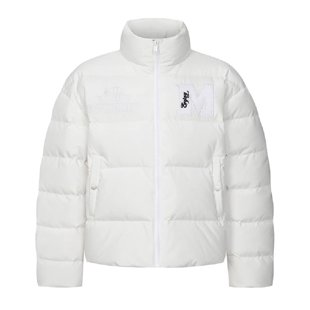 Puffer Jacket with Velcro Logo - chiclara