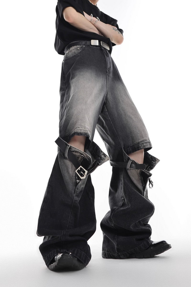 Double Belt Denim - chiclara