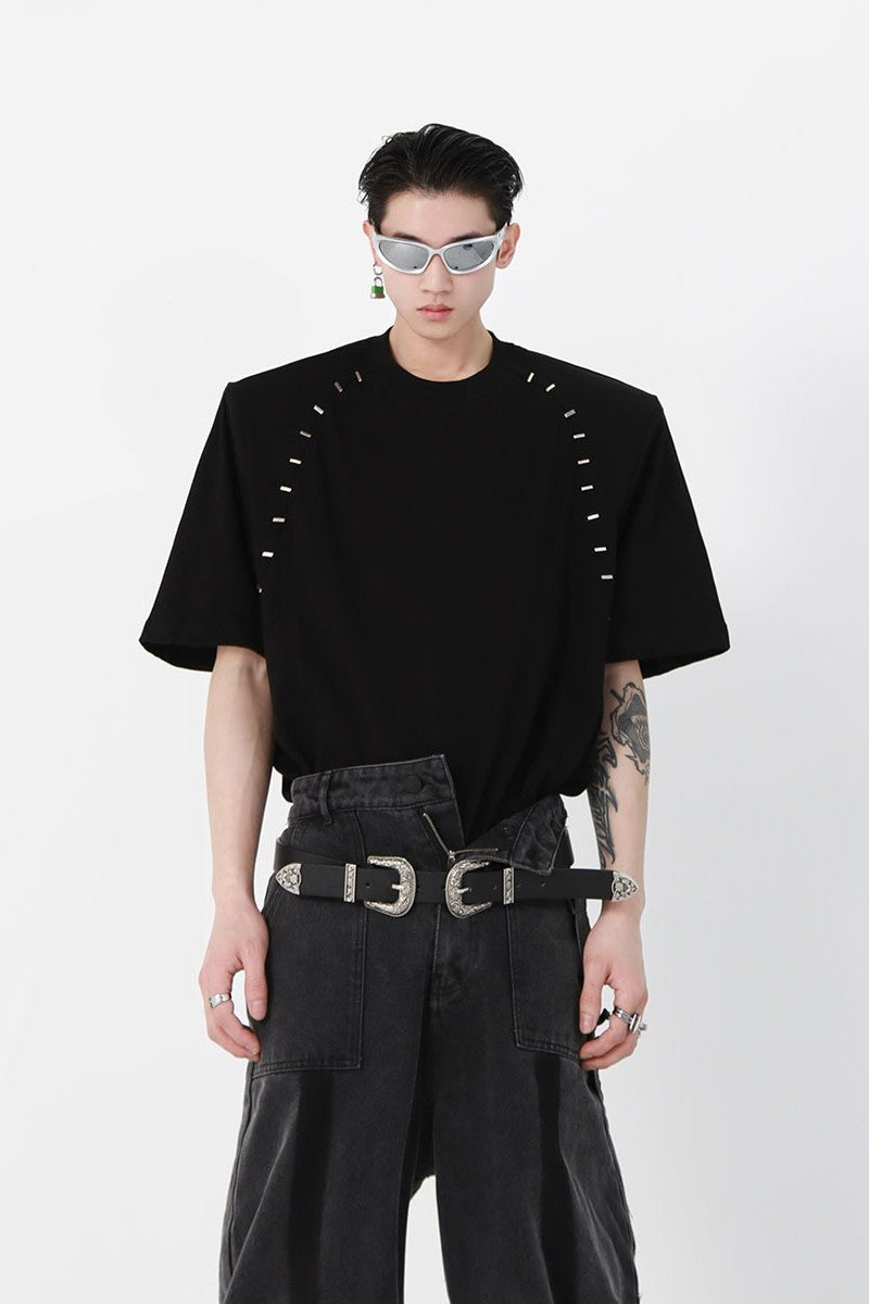 Structured Stitched Tee - chiclara