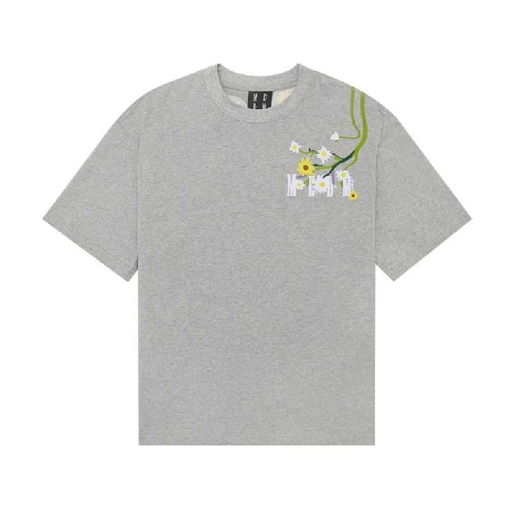 Flowers Logo Embroidered Tee - chiclara