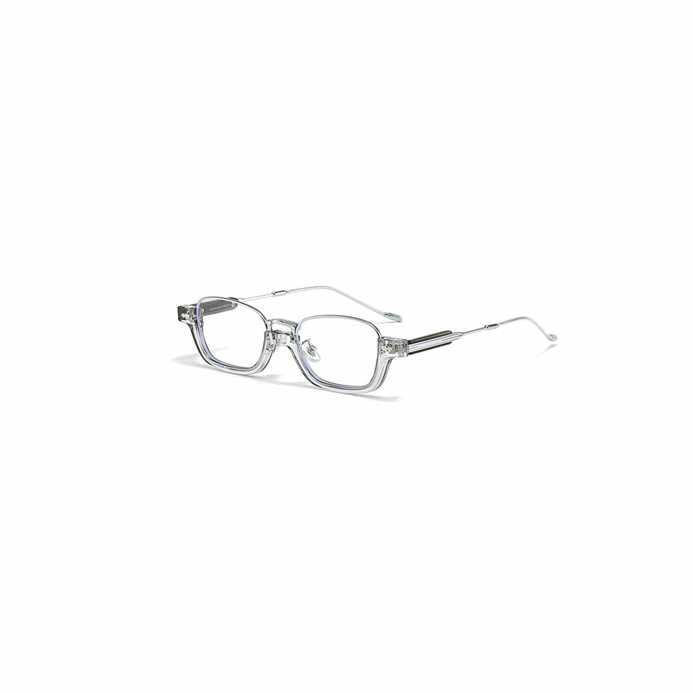 Clear-Lens Layered Square Fashion Glasses - view 2