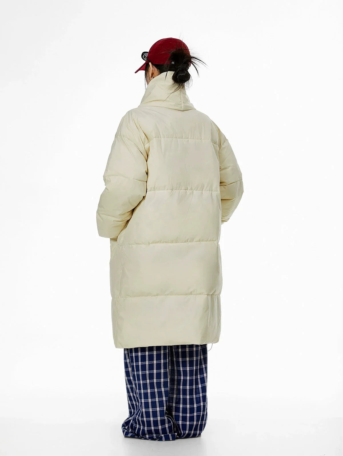 Oversized Puffer Winter Coat with Scarf