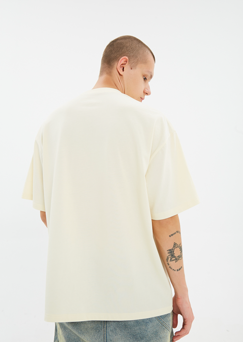 Serene Peace Dove Suede Foam Printed T-Shirt - chiclara